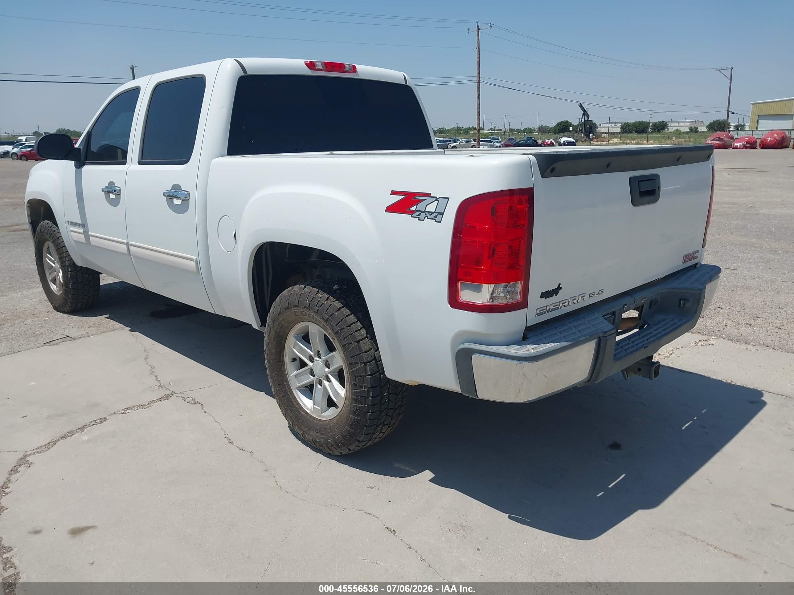 2008 Gmc Sierra 1500 Sle1 Белый vin: 3GTEK13M38G102551