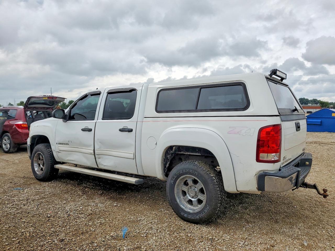 2008 Gmc Sierra K1500 White vin: 3GTEK13M48G128947