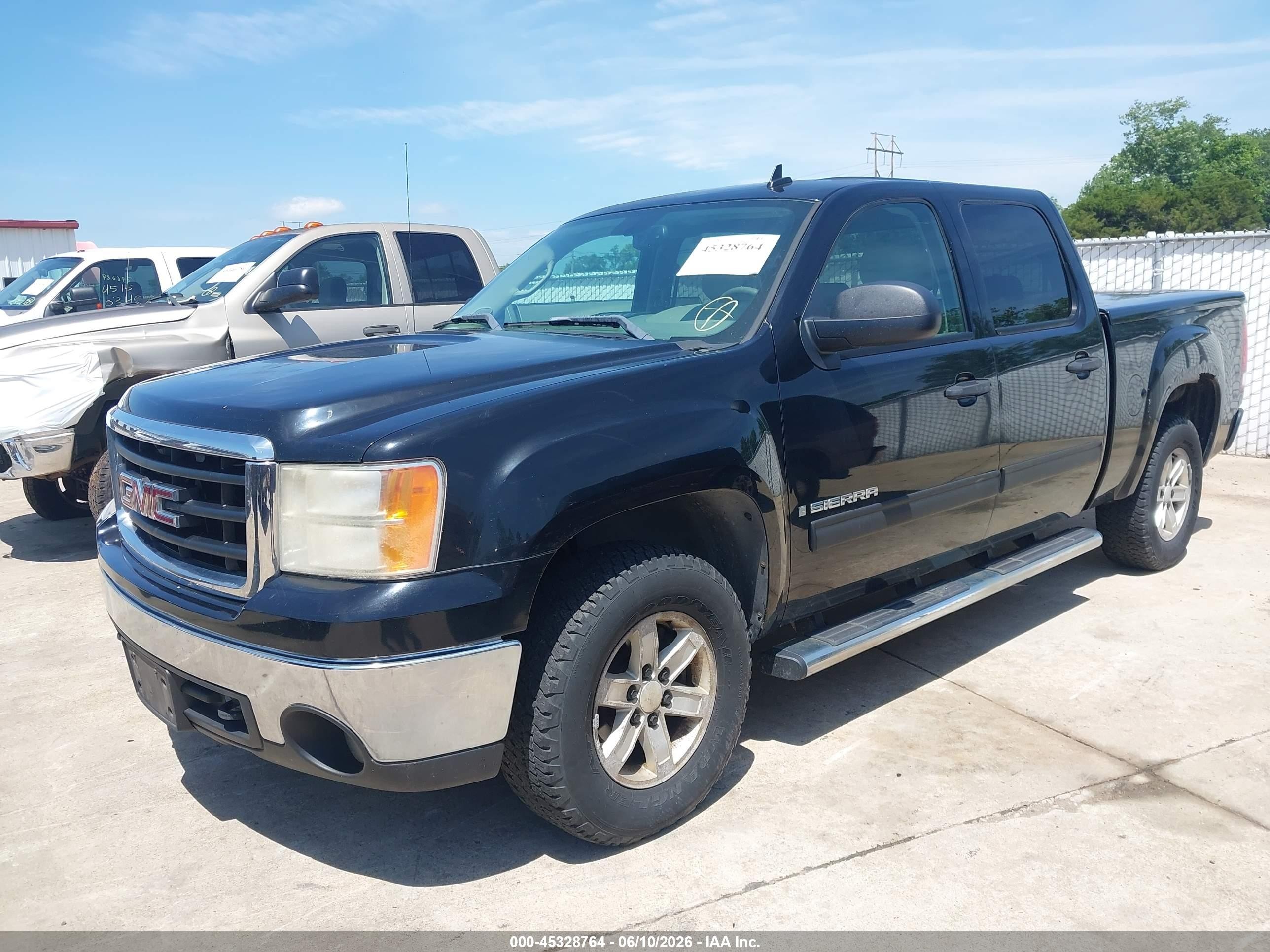 2007 Gmc Sierra 1500 Sle1 Черный vin: 3GTEK13M57G513660