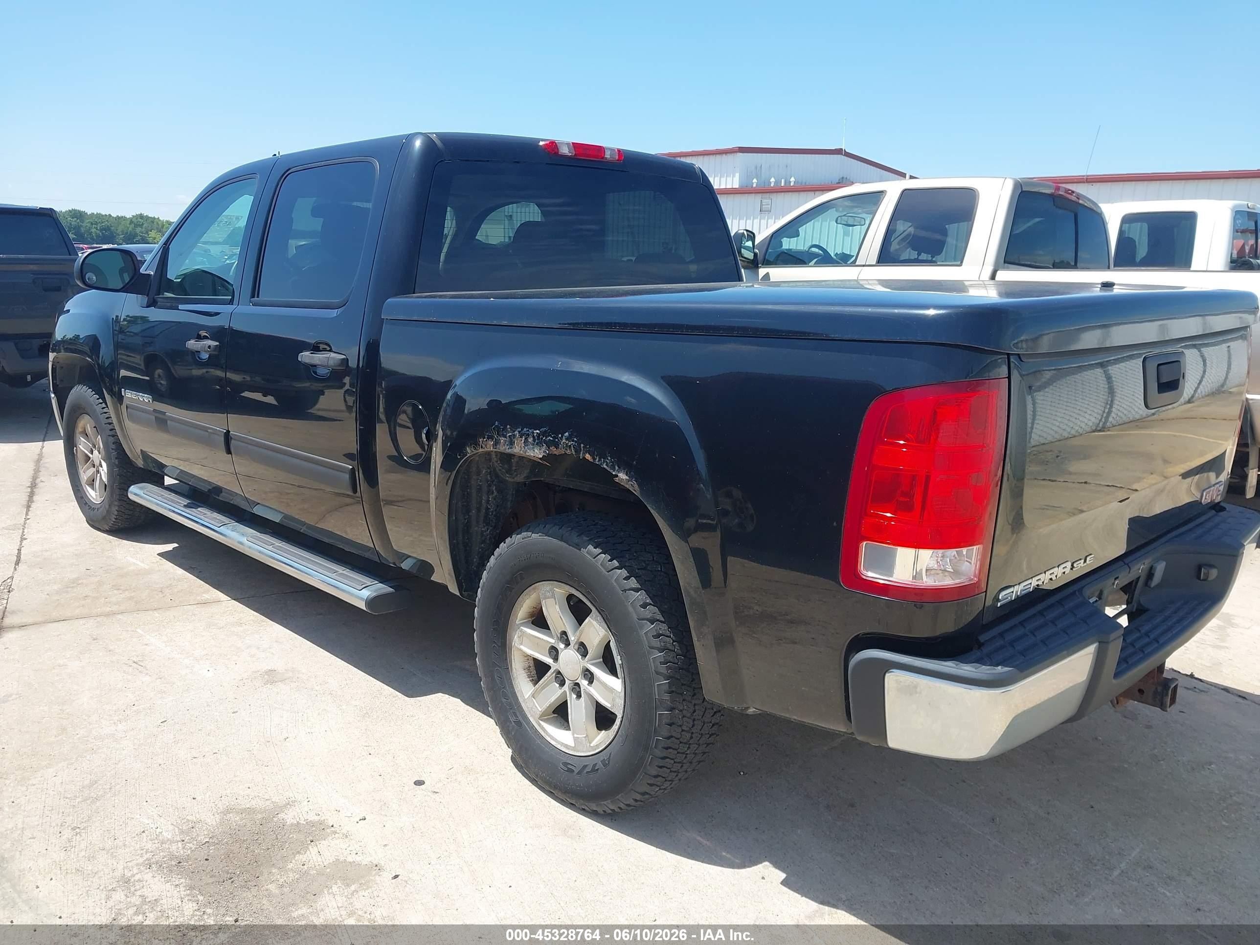 2007 Gmc Sierra 1500 Sle1 Черный vin: 3GTEK13M57G513660