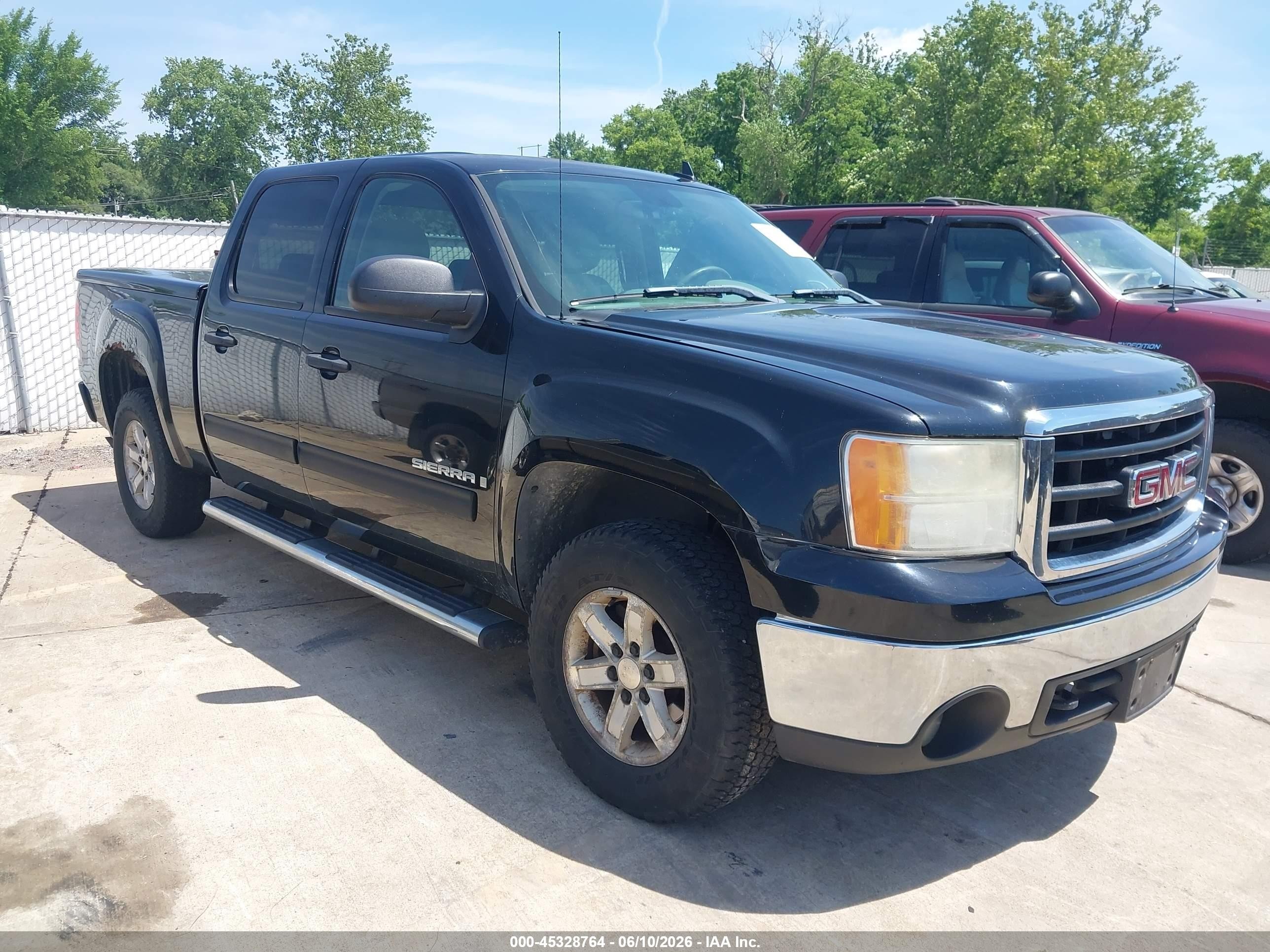 2007 Gmc Sierra 1500 Sle1 Black vin: 3GTEK13M57G513660