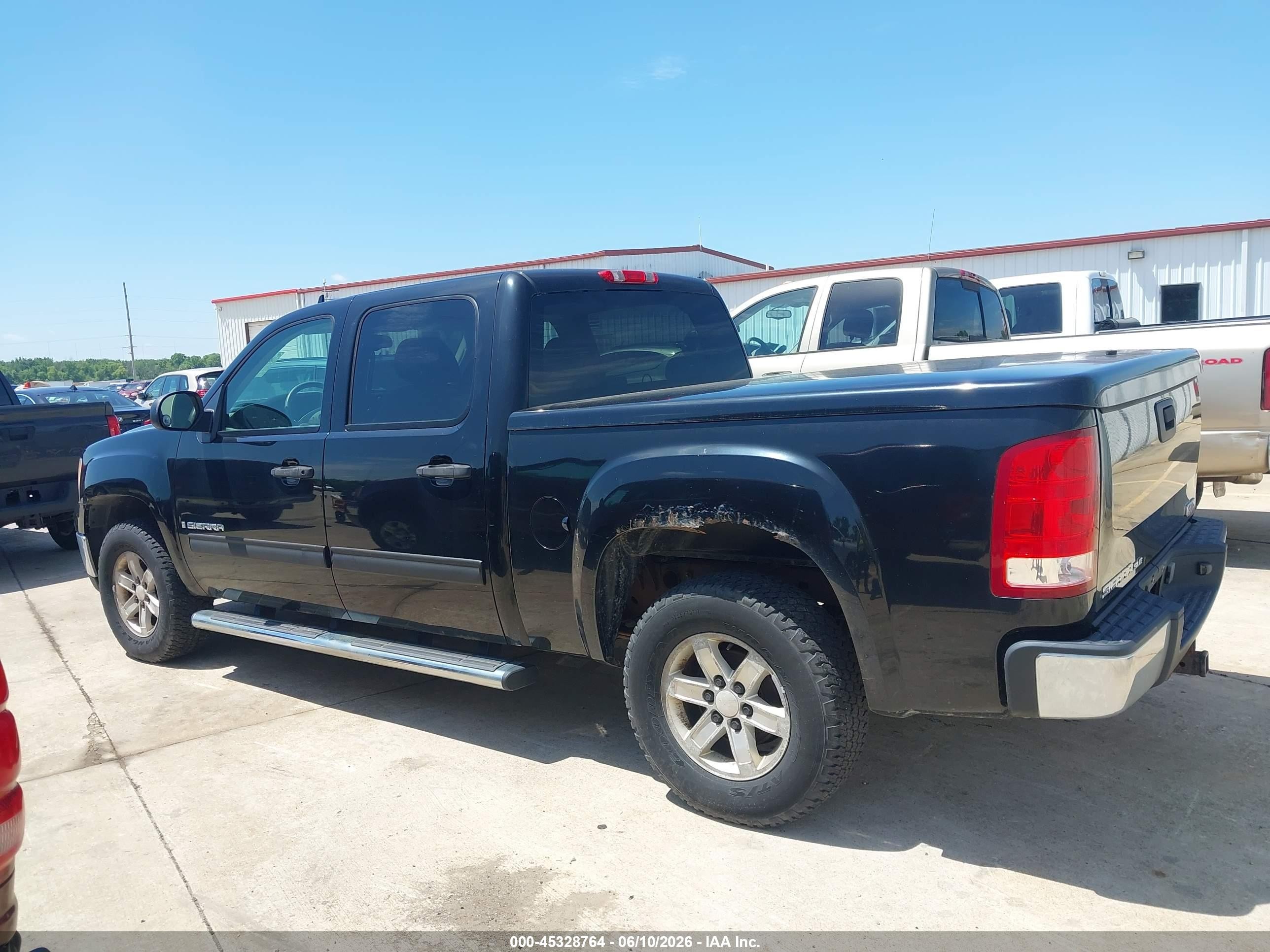 2007 Gmc Sierra 1500 Sle1 Черный vin: 3GTEK13M57G513660