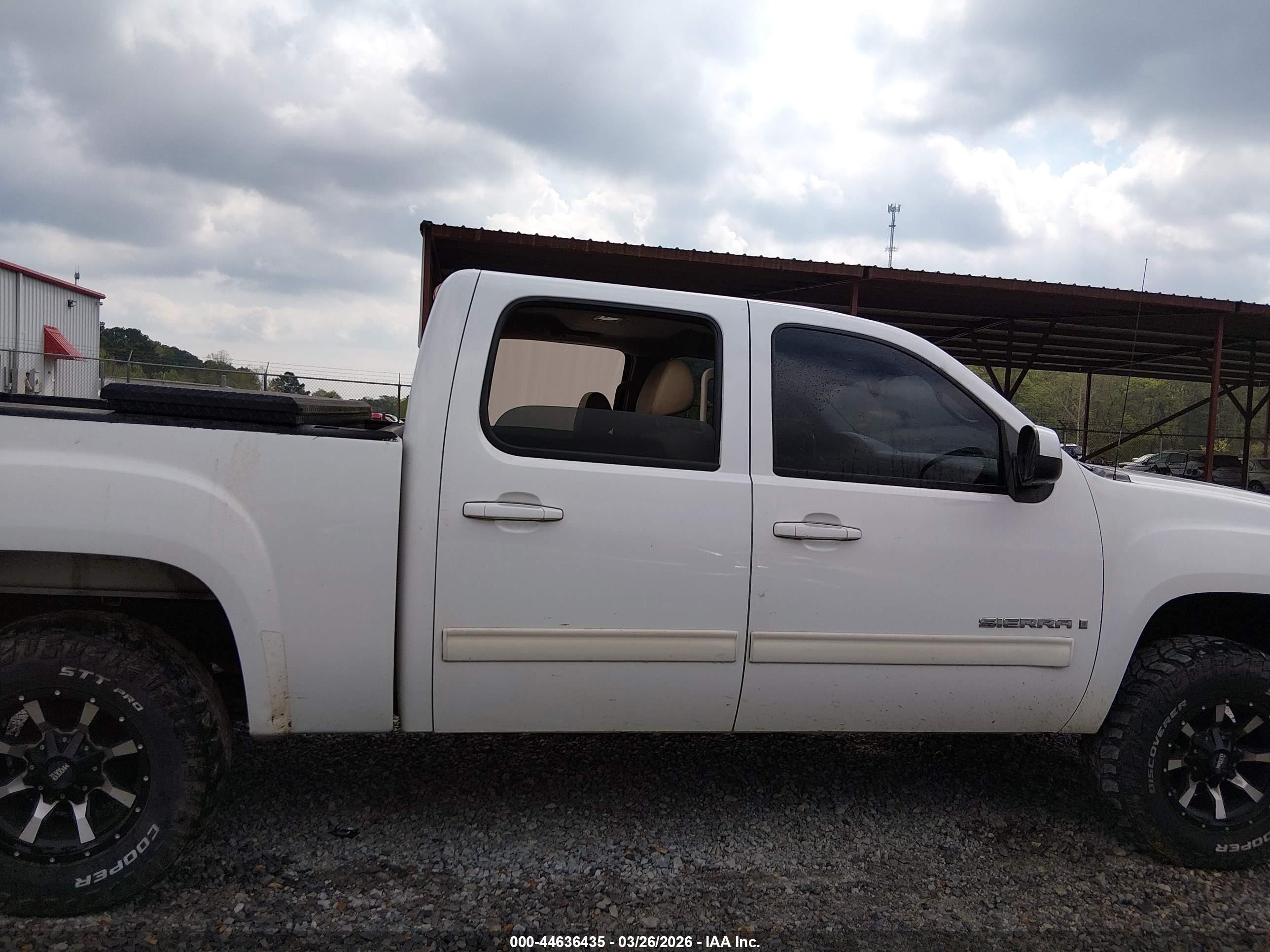 2008 Gmc Sierra 1500 Slt White vin: 3GTEK13M68G195789
