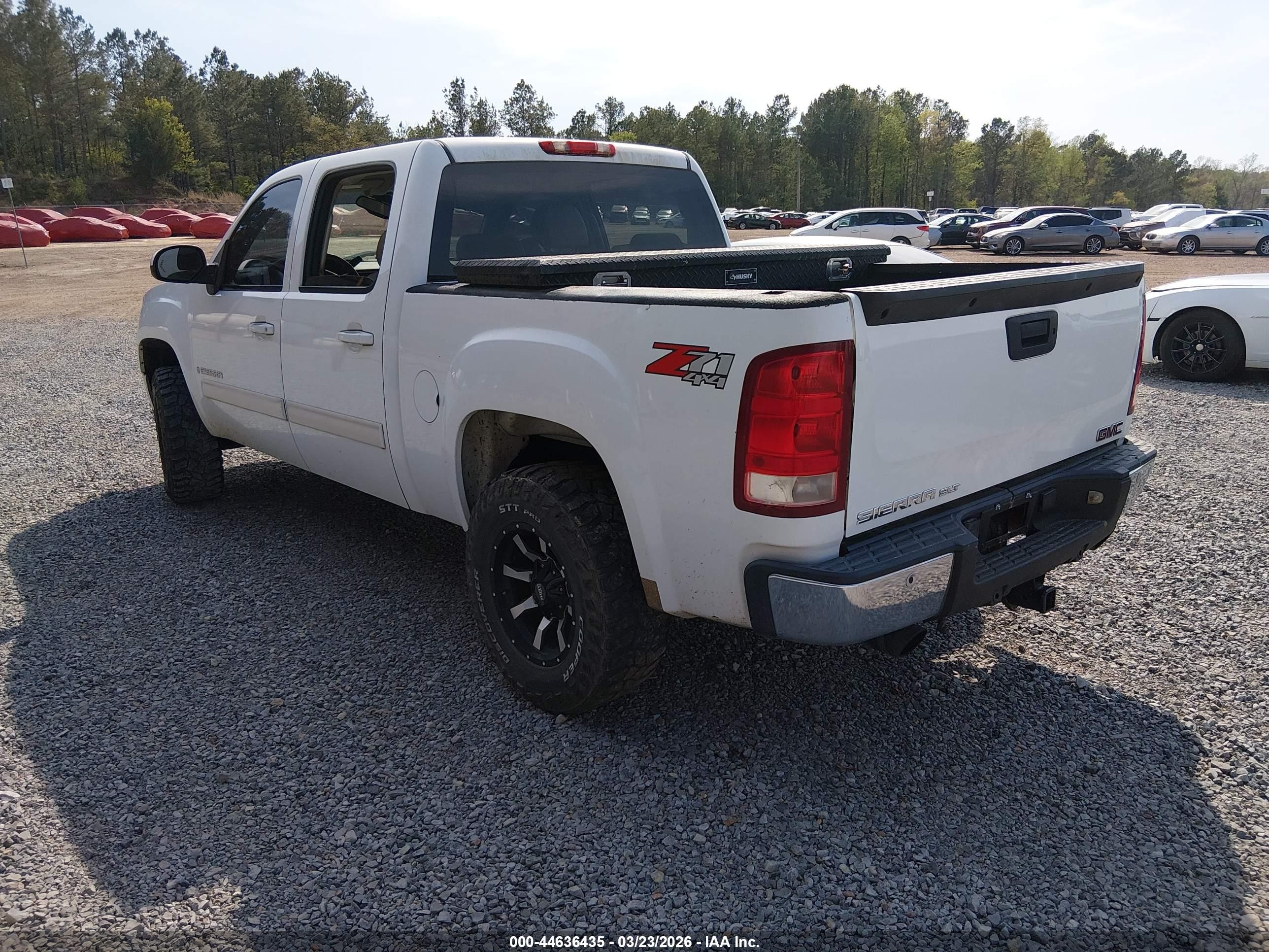 2008 Gmc Sierra 1500 Slt White vin: 3GTEK13M68G195789