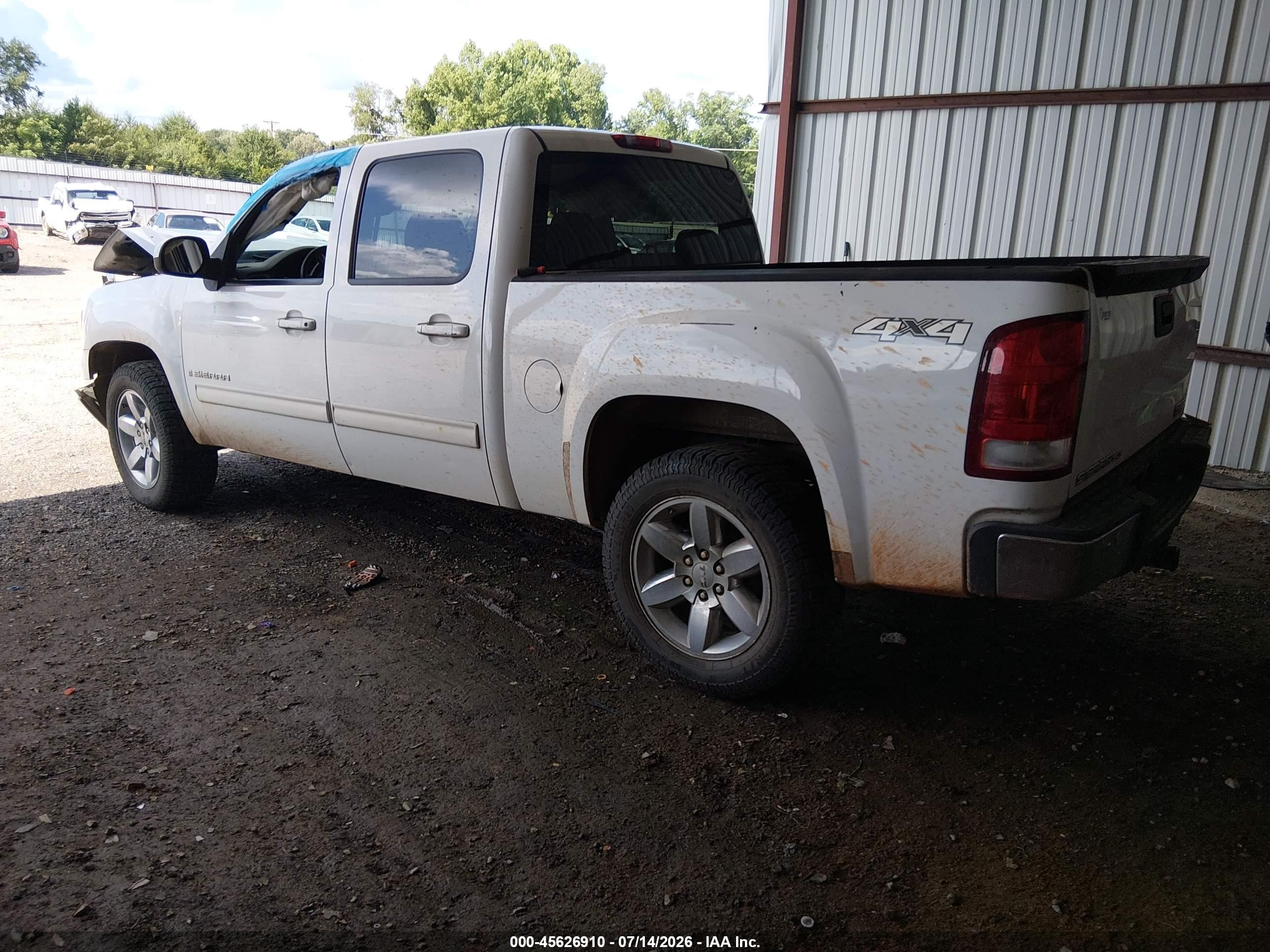 2007 Gmc Sierra 1500 Slt Белый vin: 3GTEK13M77G528385