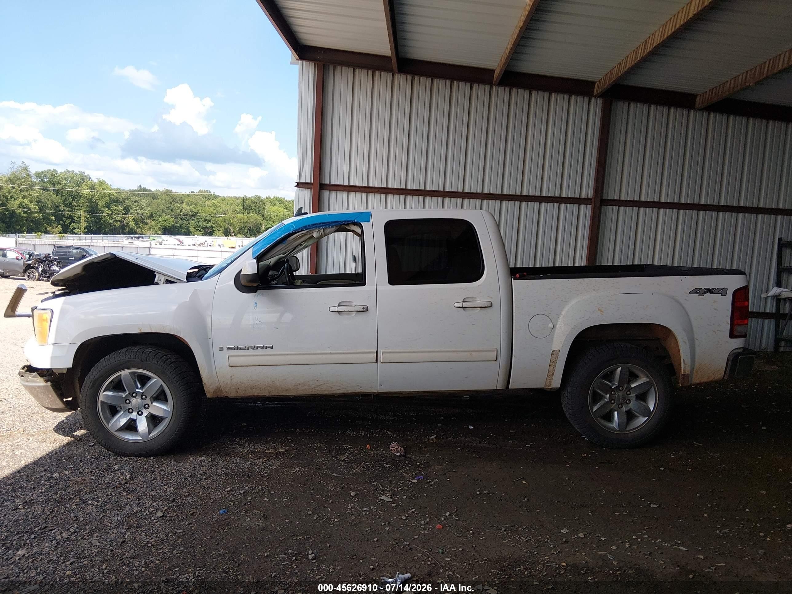 2007 Gmc Sierra 1500 Slt Белый vin: 3GTEK13M77G528385