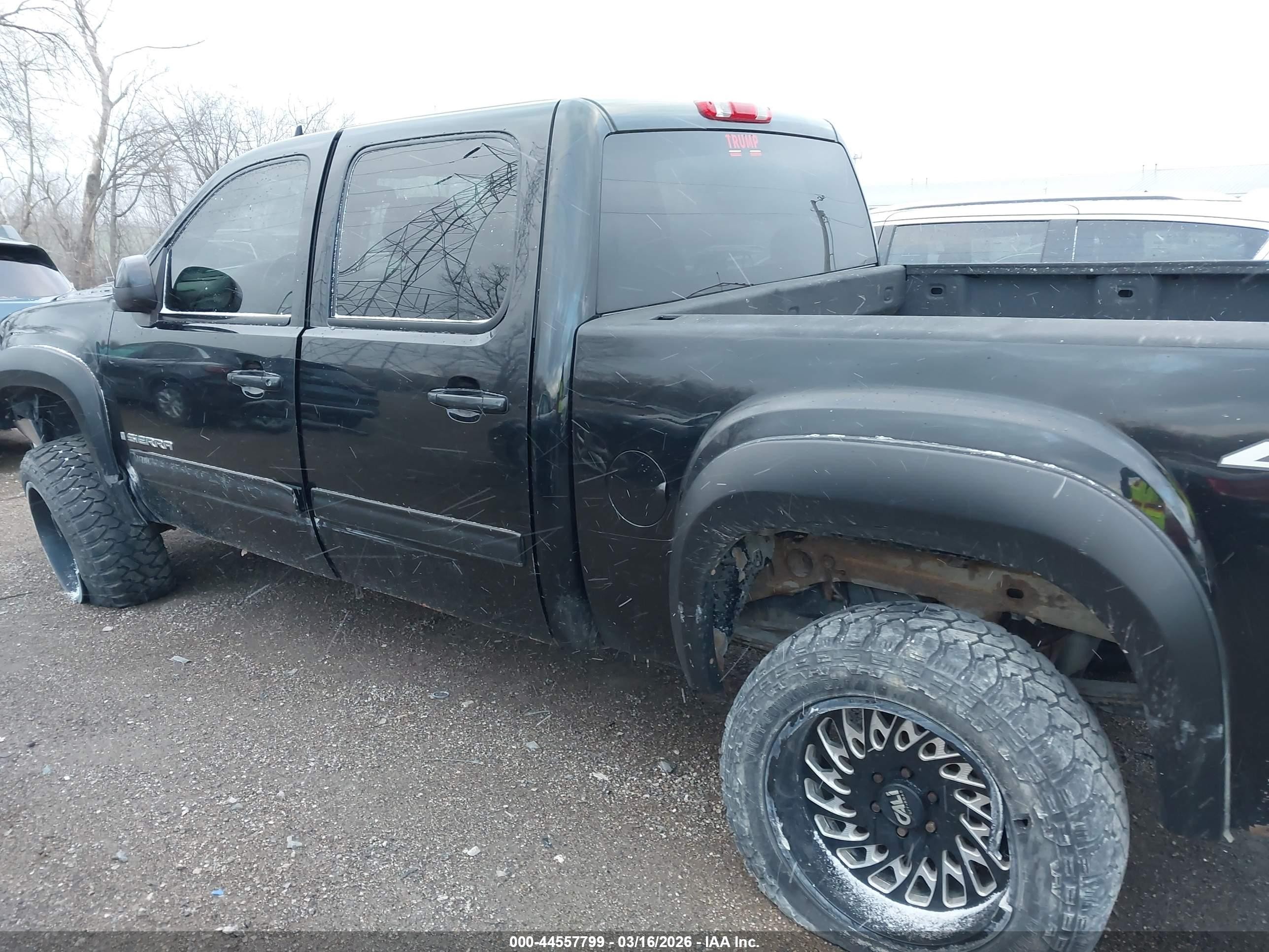 2007 Gmc Sierra 1500 Slt Black vin: 3GTEK13M87G553649