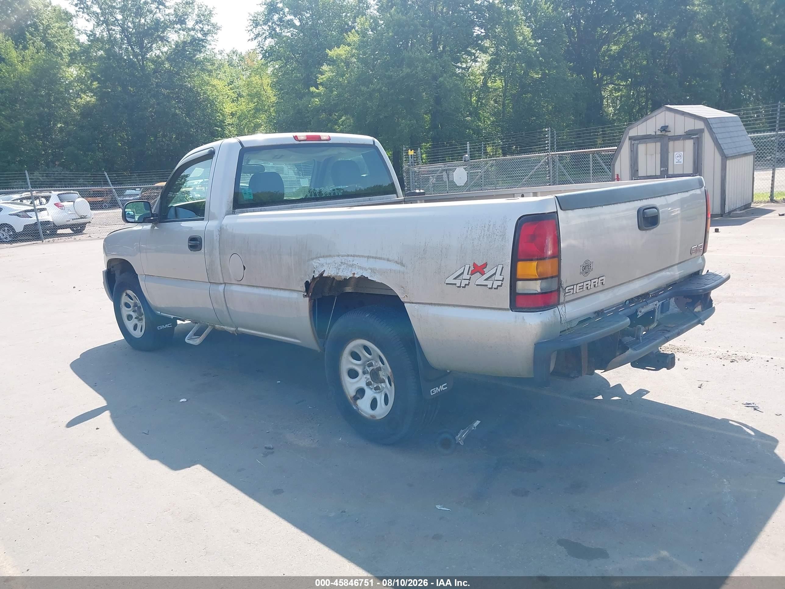 2006 Gmc Sierra 1500 Work Truck Silver vin: 3GTEK14X26G229166