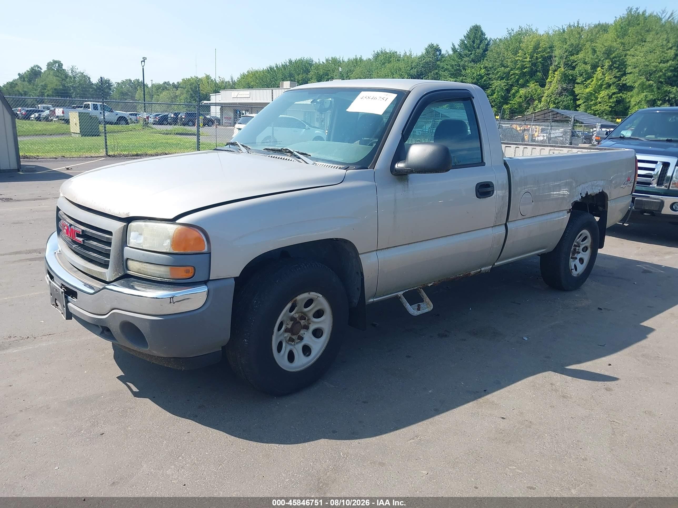 2006 Gmc Sierra 1500 Work Truck Silver vin: 3GTEK14X26G229166