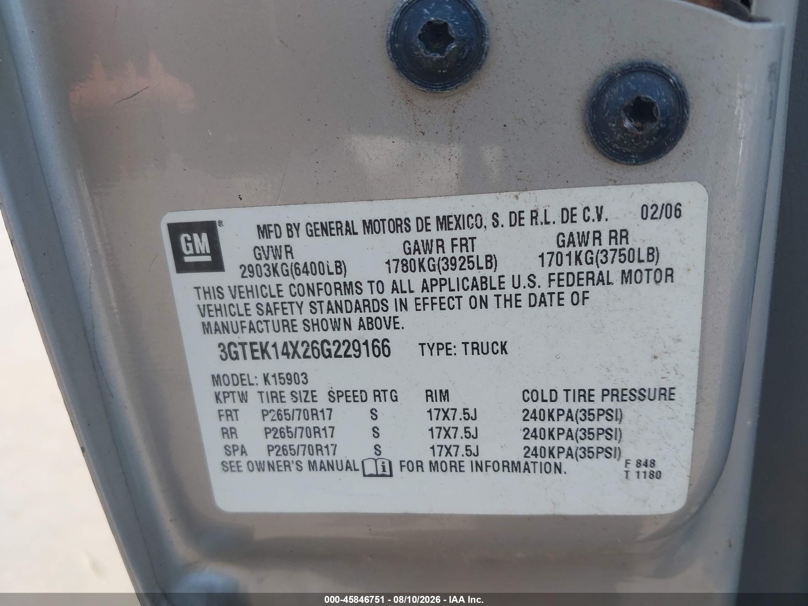 2006 Gmc Sierra 1500 Work Truck Silver vin: 3GTEK14X26G229166