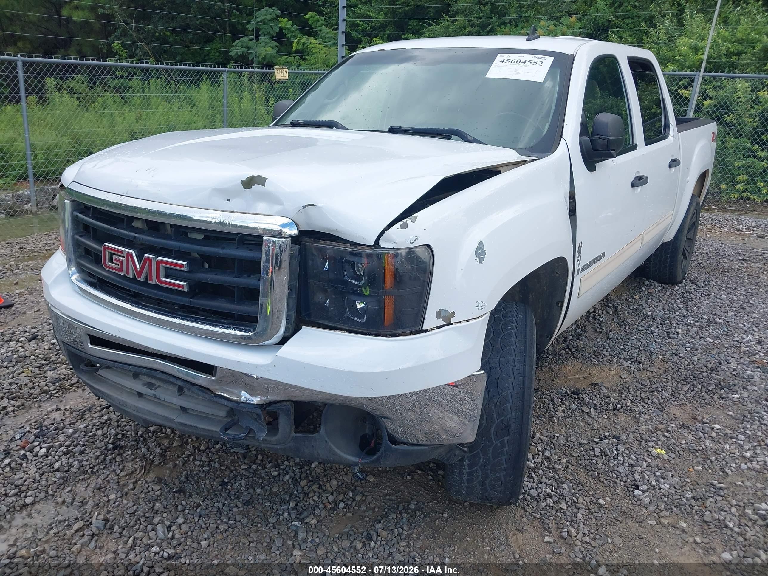 2009 Gmc Sierra 1500 Sle Белый vin: 3GTEK23309G252762