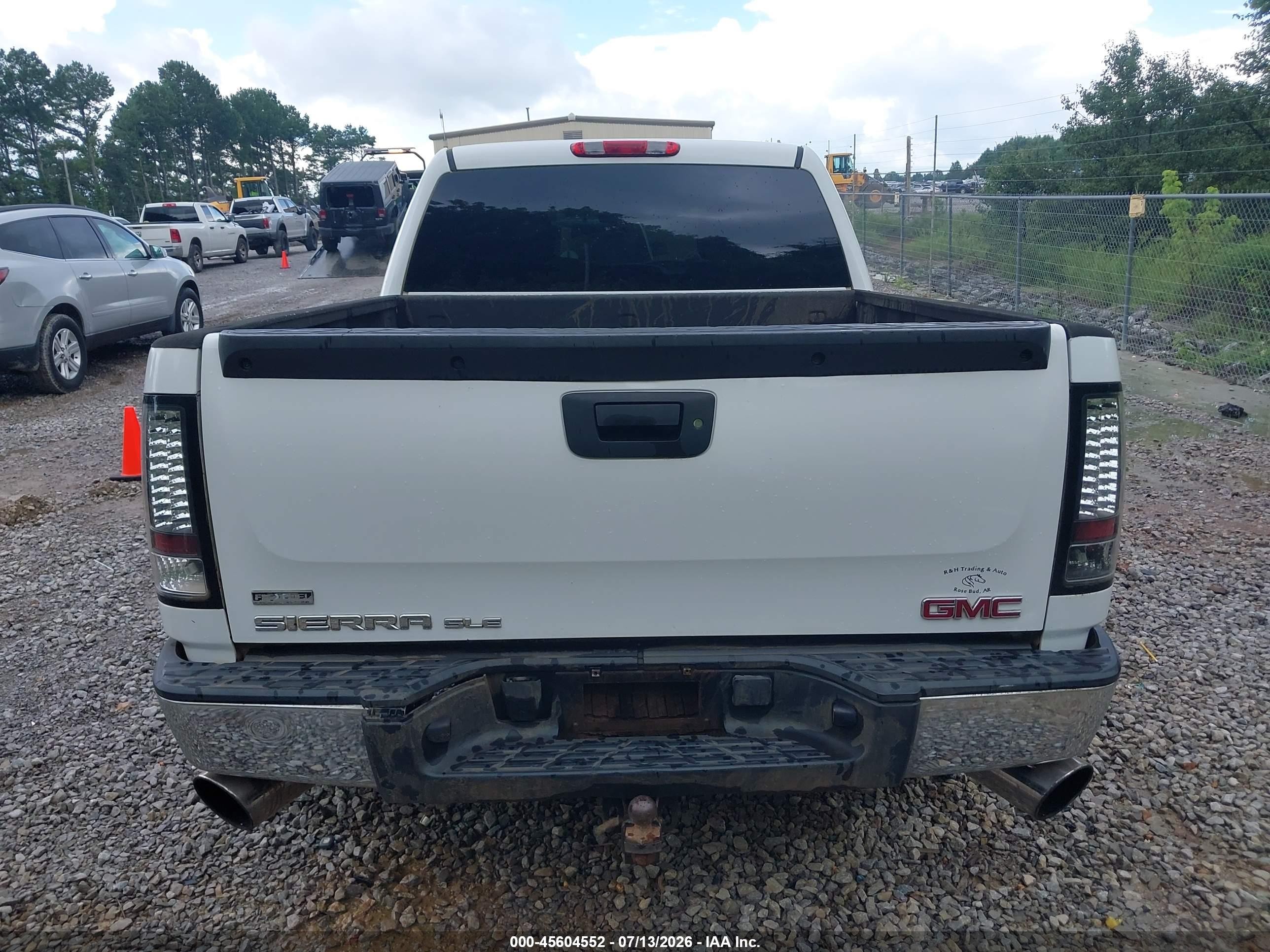 2009 Gmc Sierra 1500 Sle Белый vin: 3GTEK23309G252762