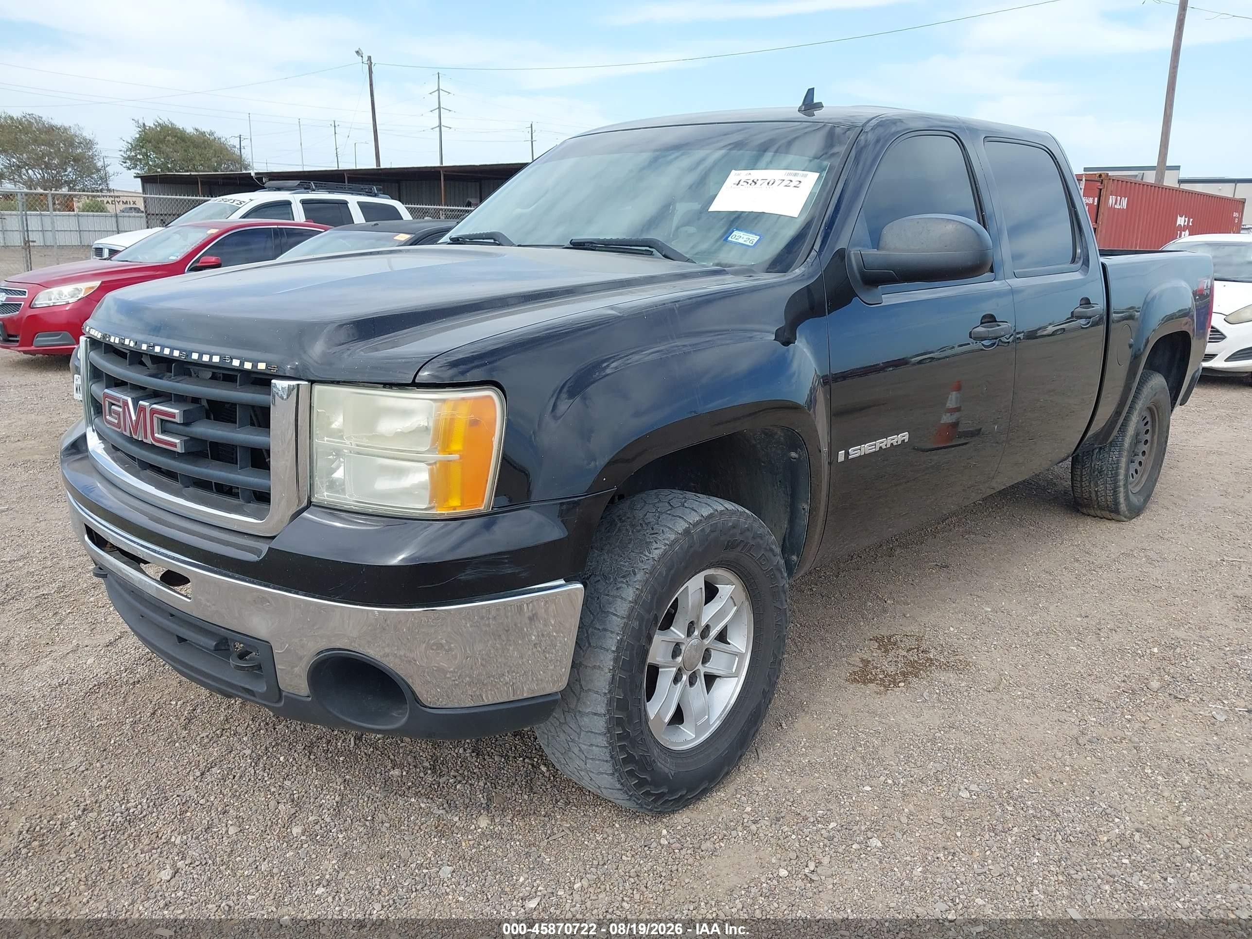 2009 Gmc Sierra 1500 Sle Black vin: 3GTEK233X9G234110