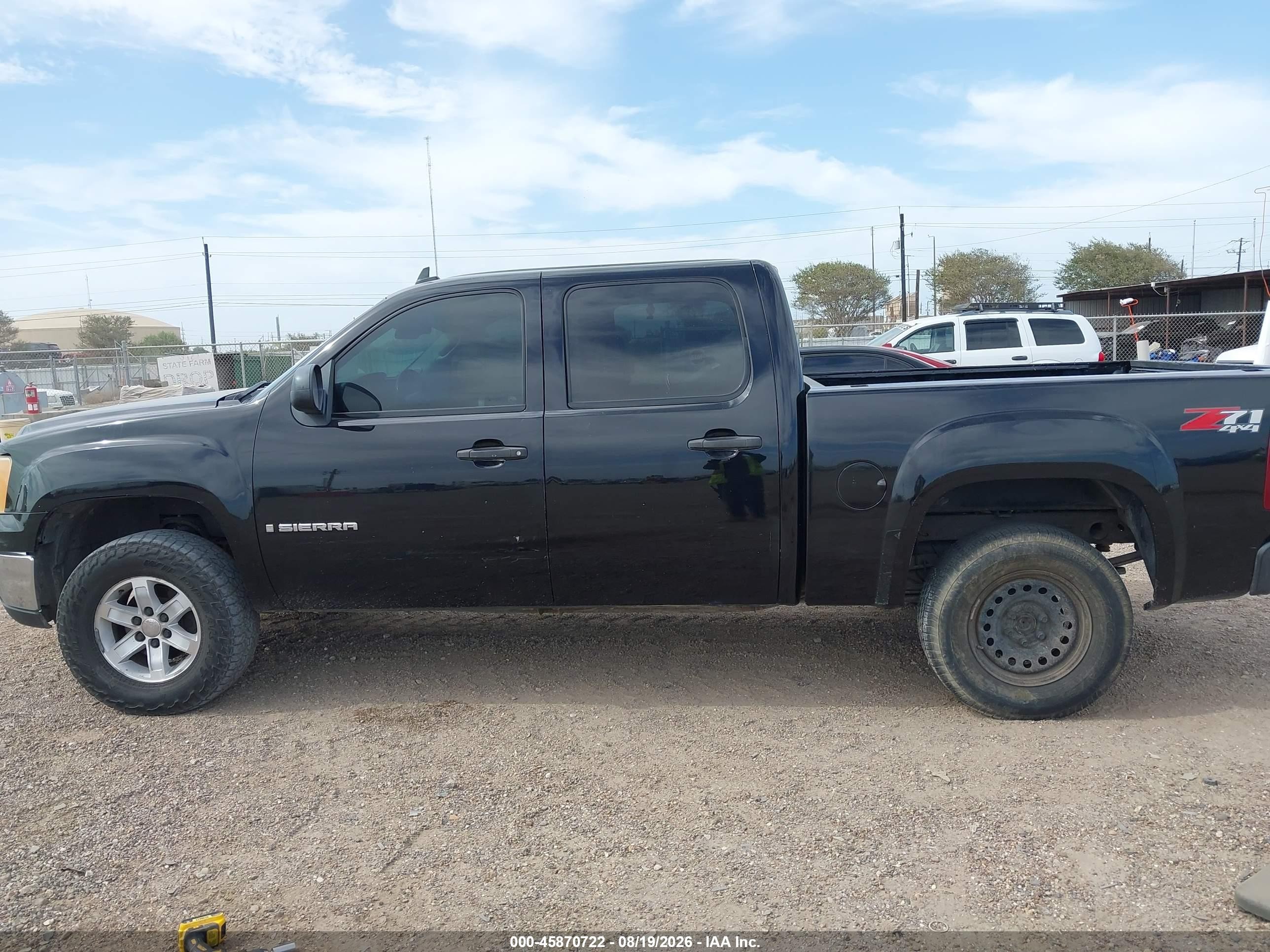 2009 Gmc Sierra 1500 Sle Black vin: 3GTEK233X9G234110
