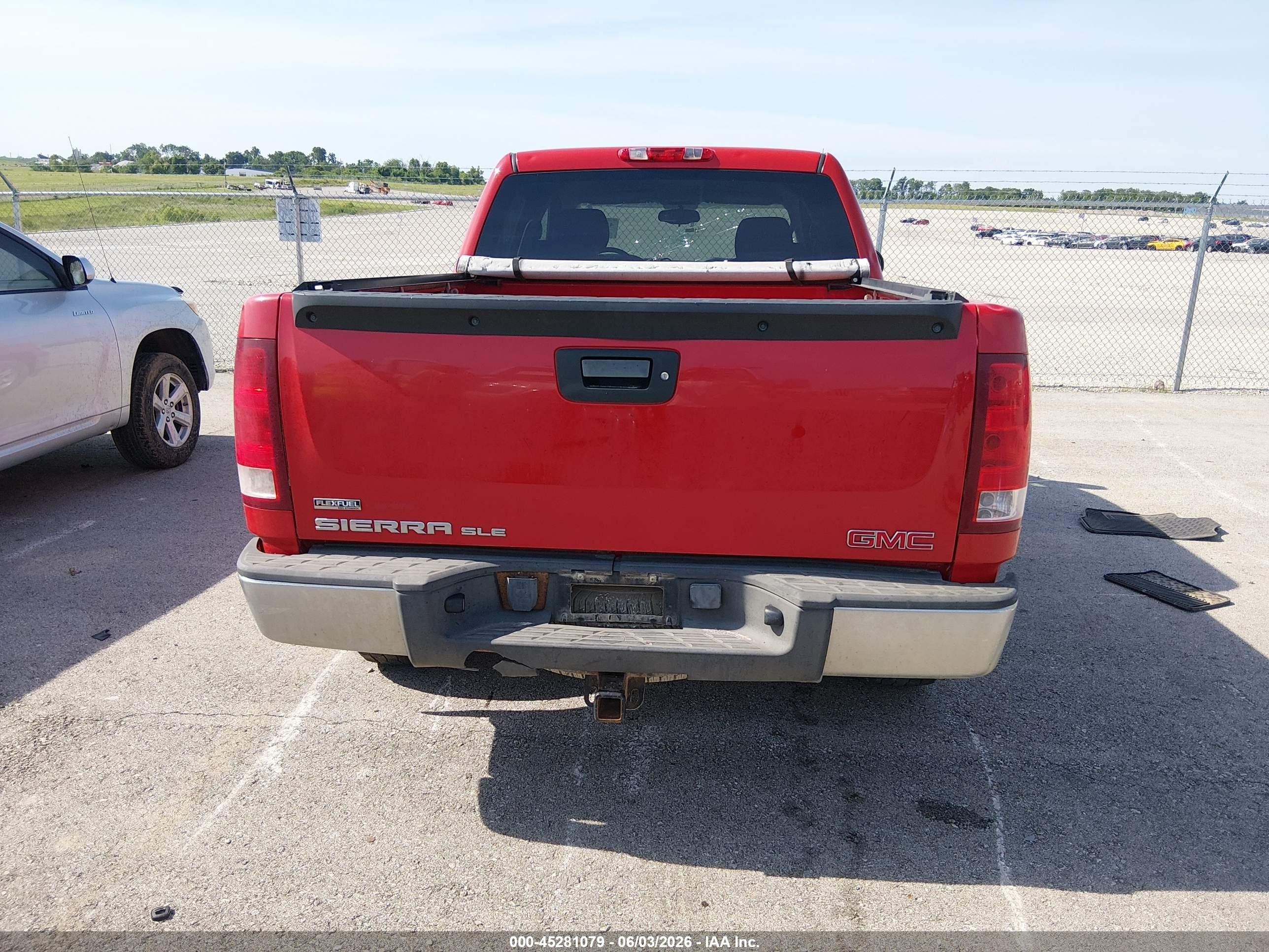 2009 Gmc Sierra 1500 Sle Red vin: 3GTEK233X9G275613