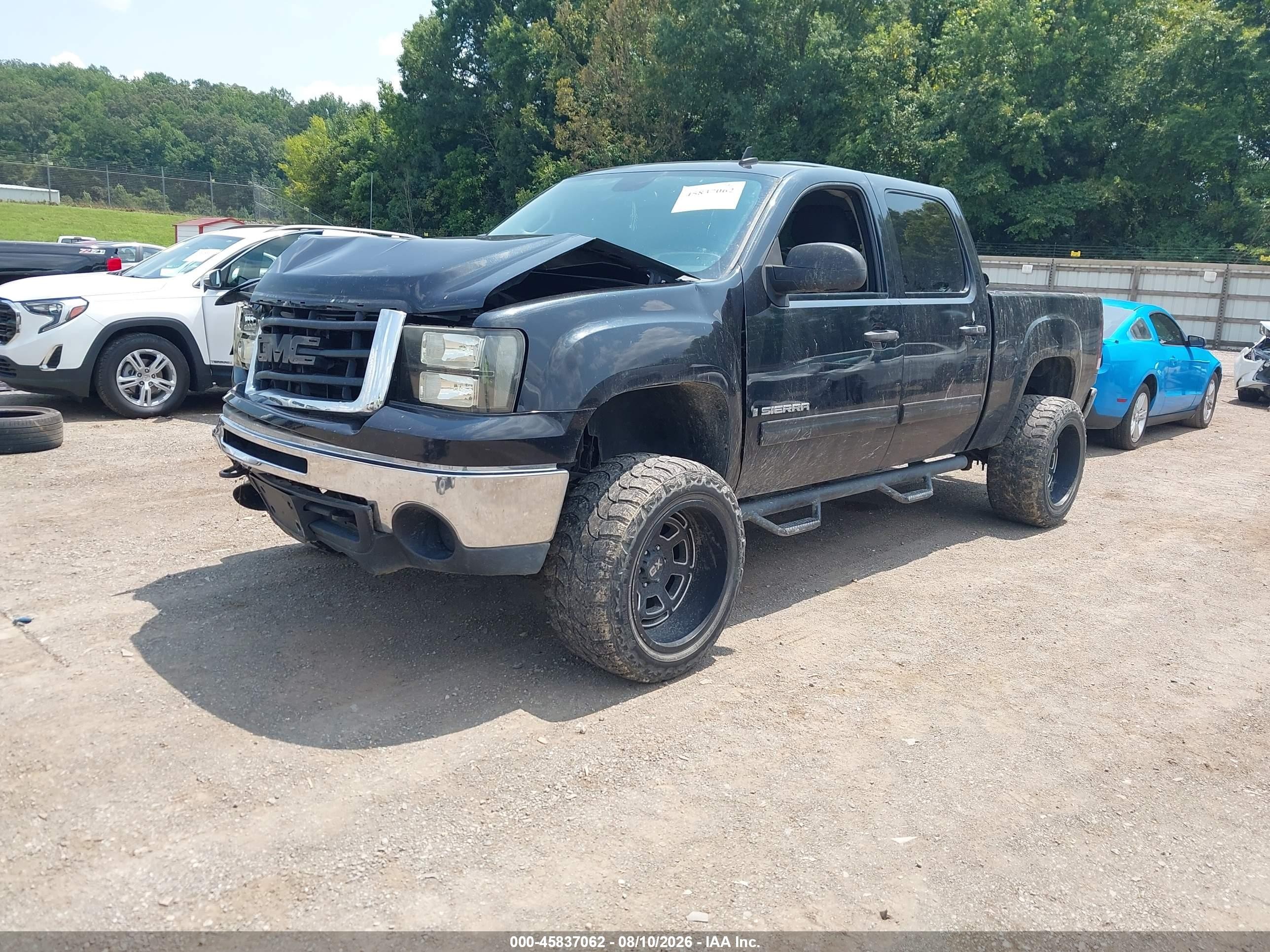 2009 Gmc Sierra 1500 Sle Black vin: 3GTEK23M59G160488