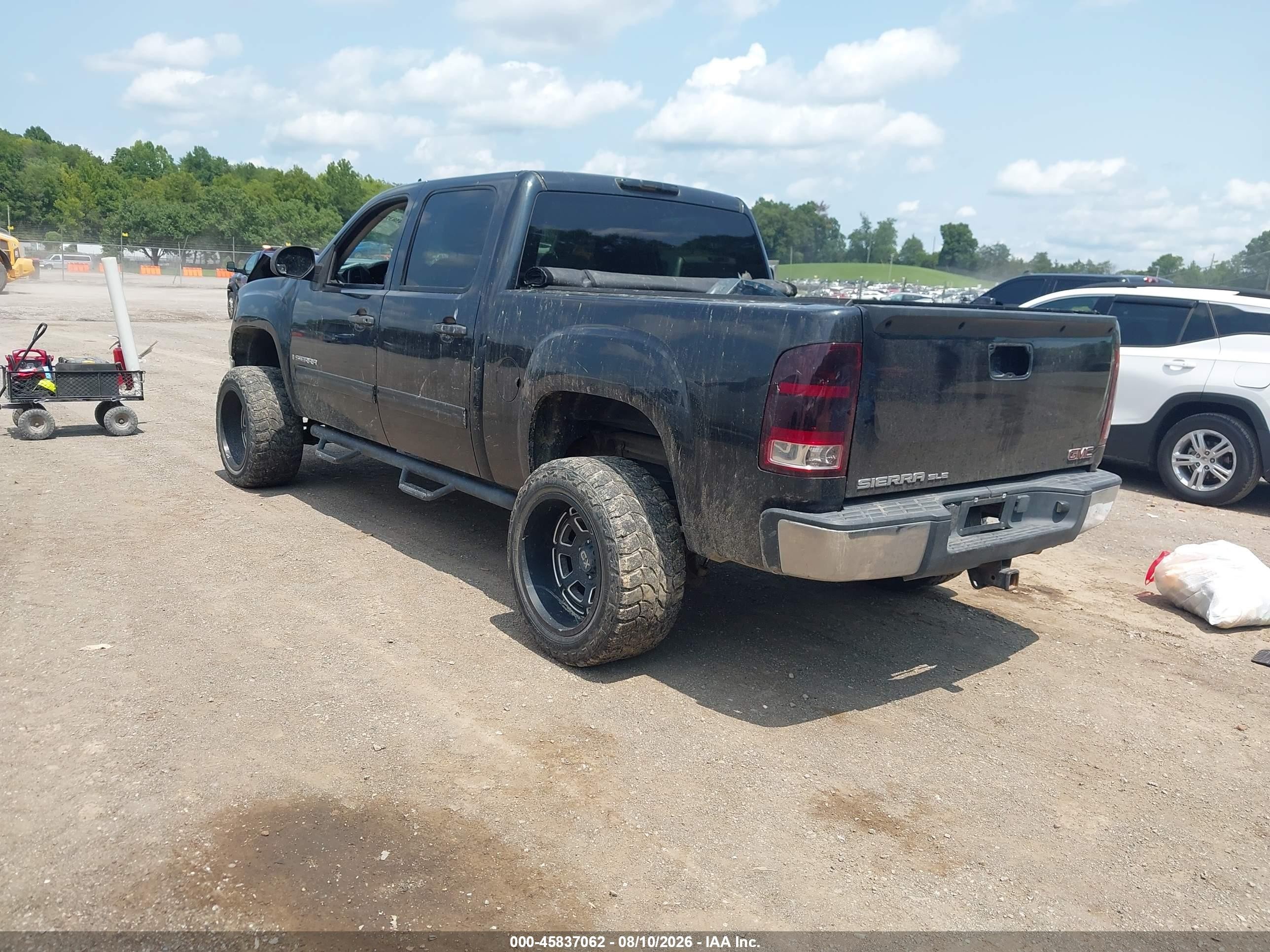 2009 Gmc Sierra 1500 Sle Black vin: 3GTEK23M59G160488