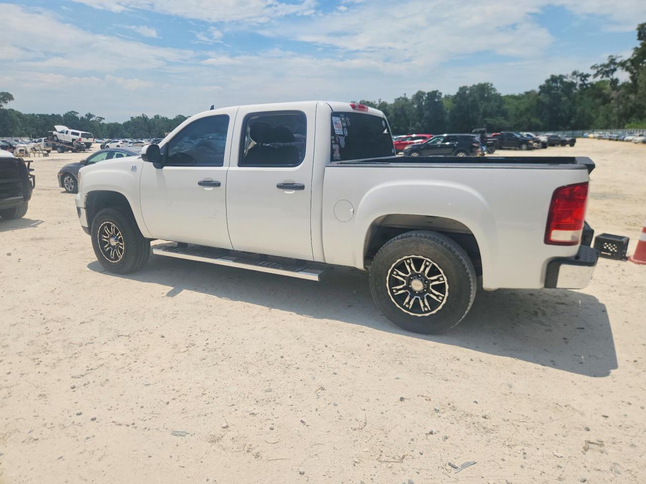 2009 Gmc Sierra K1500 Sle White vin: 3GTEK23M69G249647
