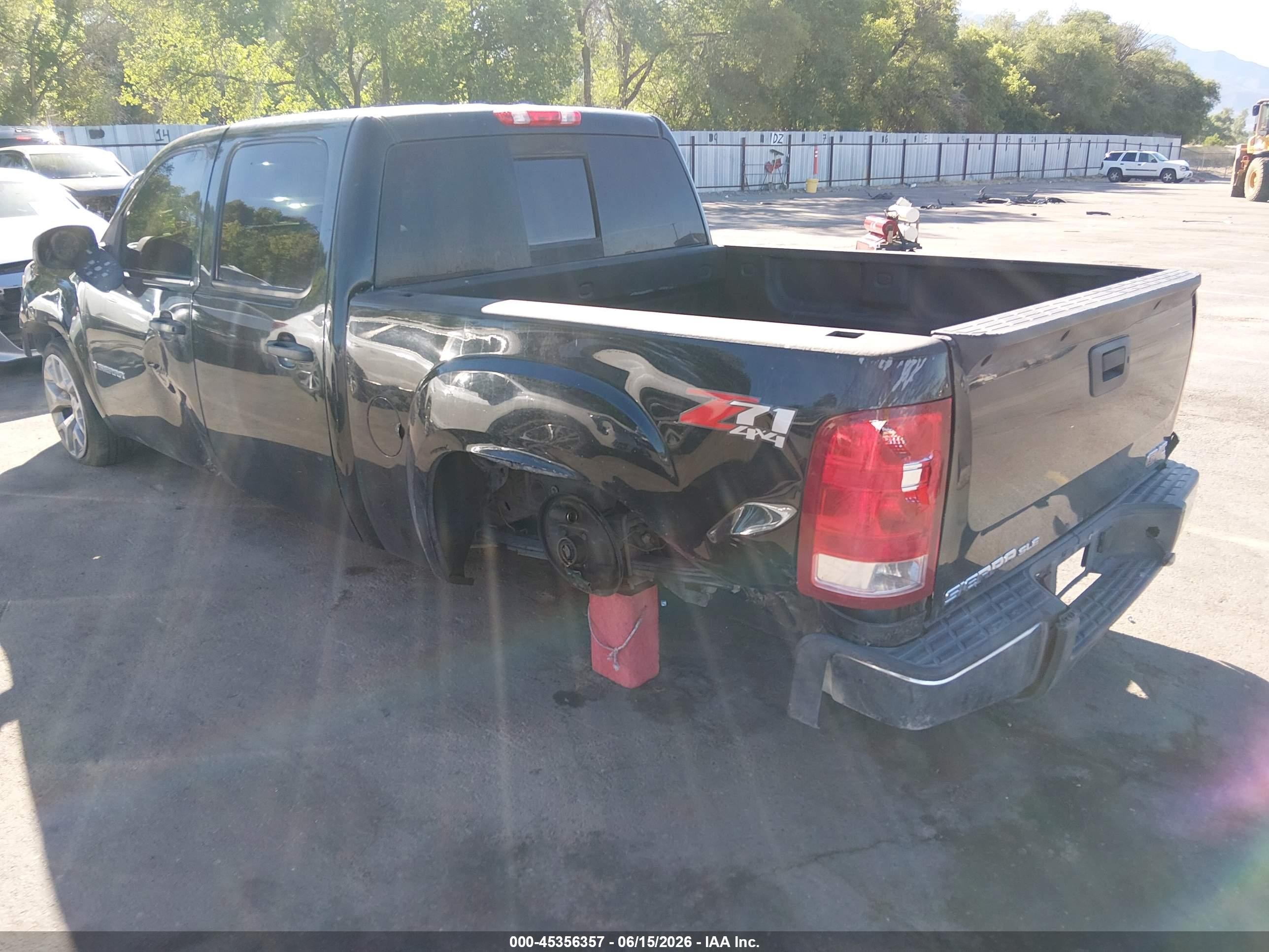2009 Gmc Sierra 1500 Sle Черный vin: 3GTEK23M79G199082