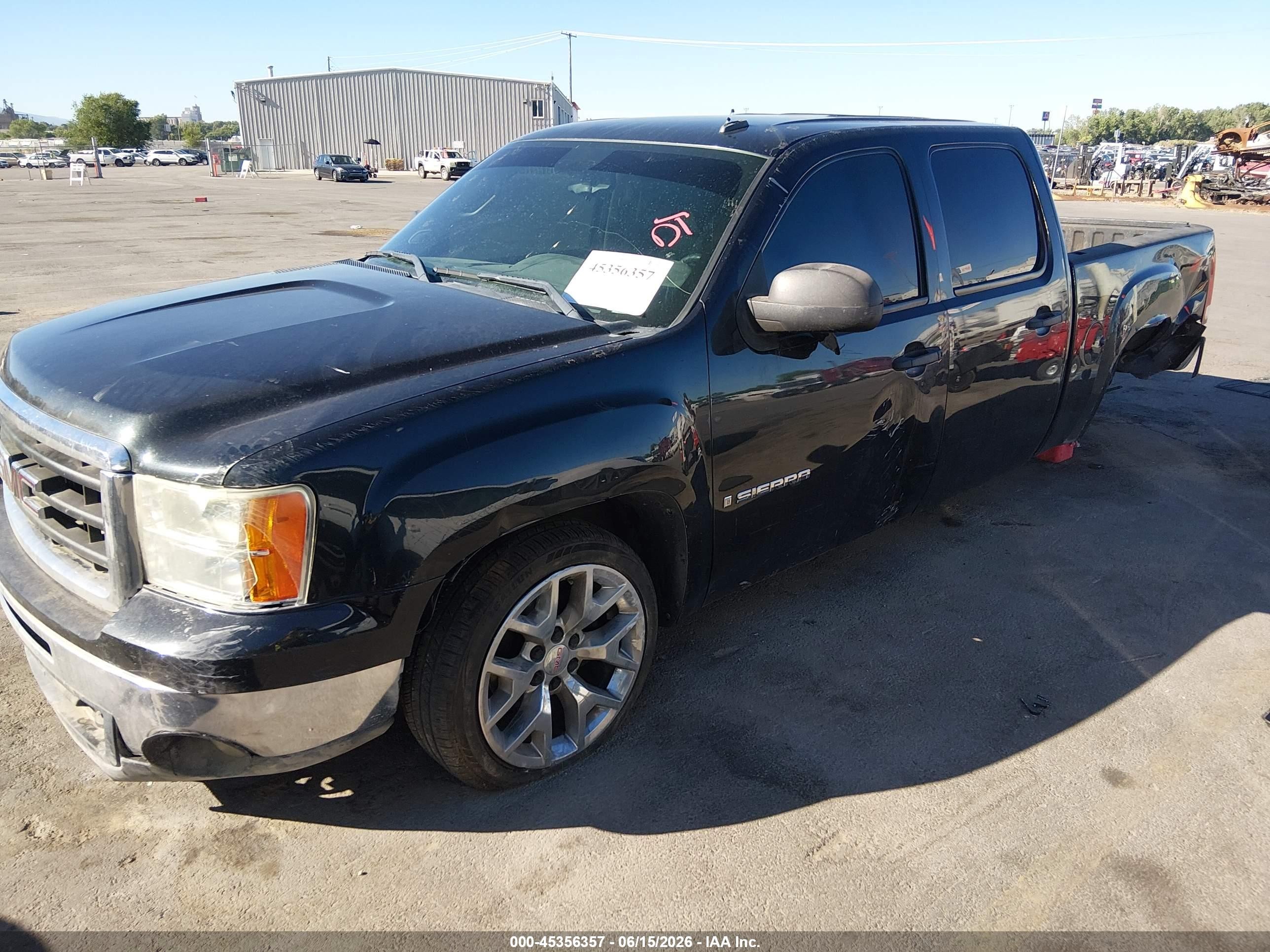 2009 Gmc Sierra 1500 Sle Черный vin: 3GTEK23M79G199082