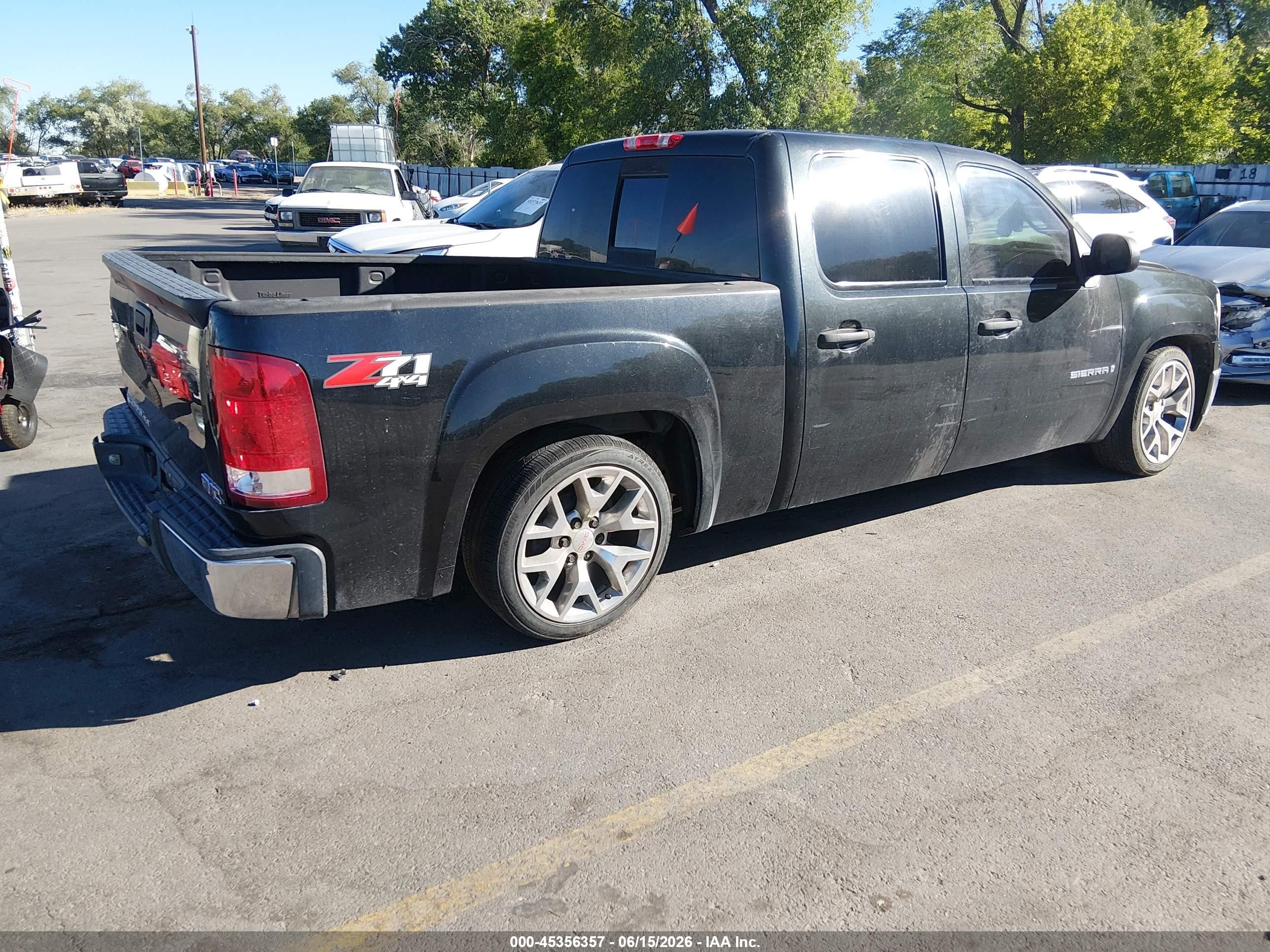 2009 Gmc Sierra 1500 Sle Черный vin: 3GTEK23M79G199082