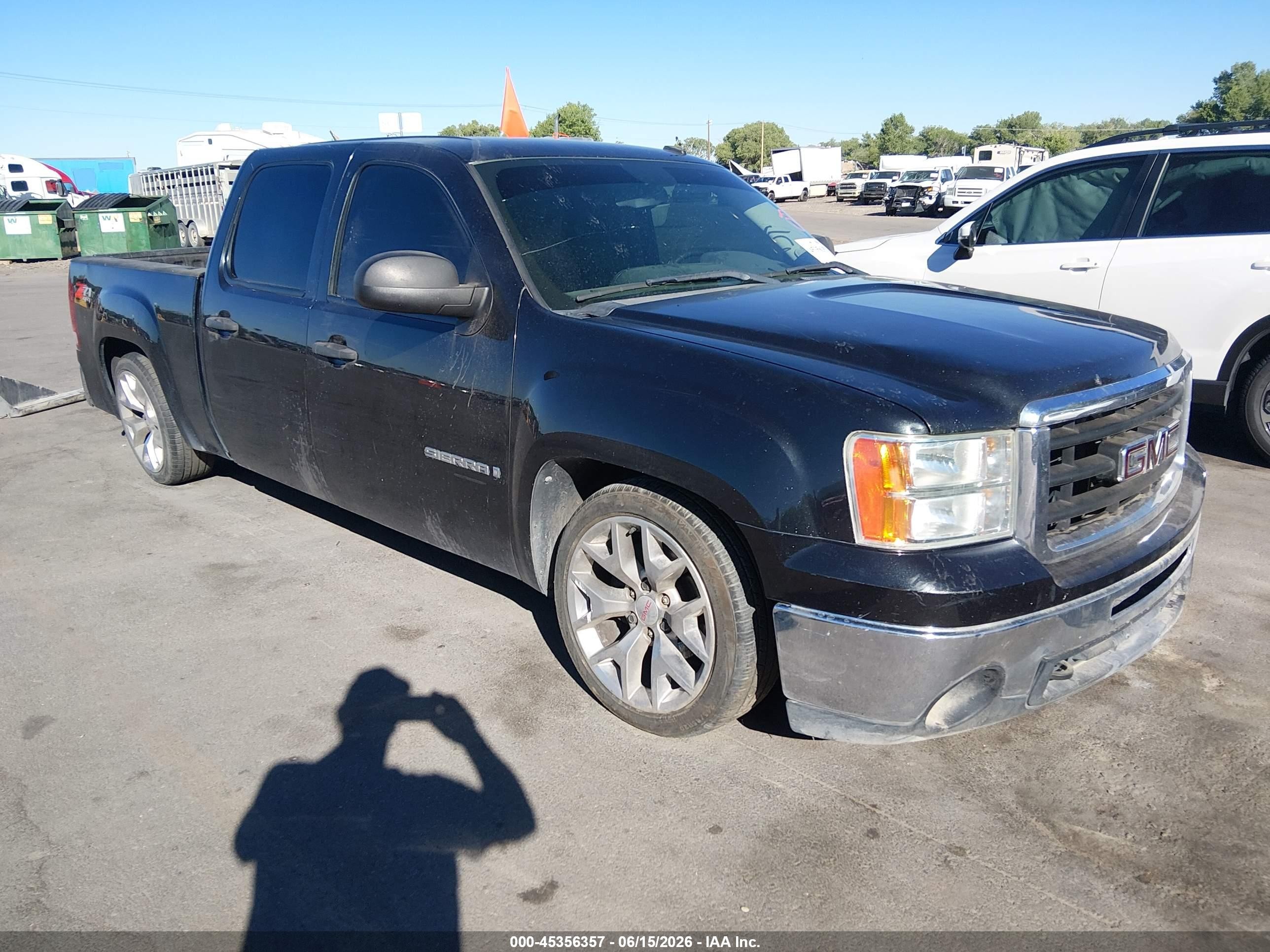 2009 Gmc Sierra 1500 Sle Черный vin: 3GTEK23M79G199082