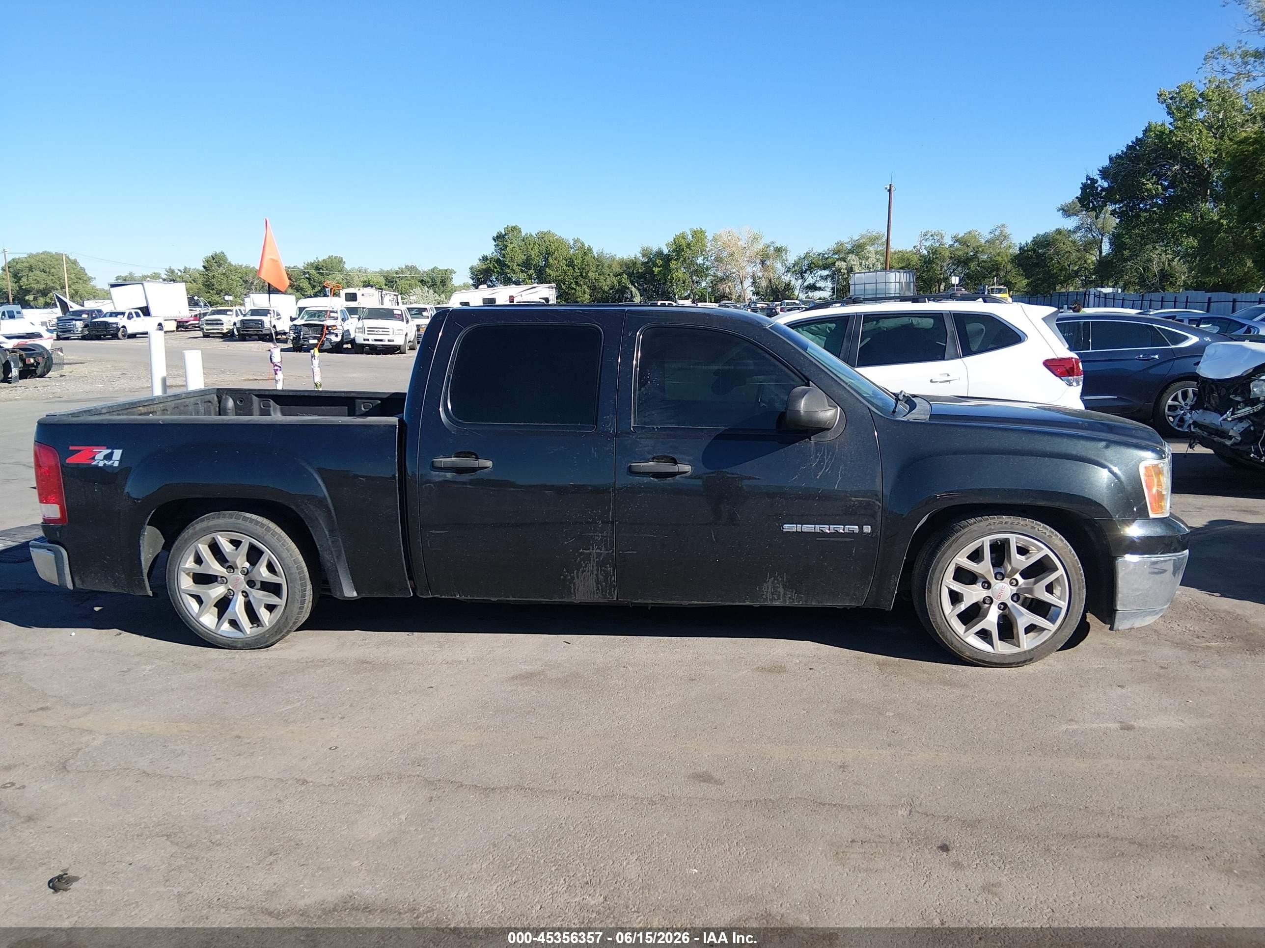 2009 Gmc Sierra 1500 Sle Черный vin: 3GTEK23M79G199082