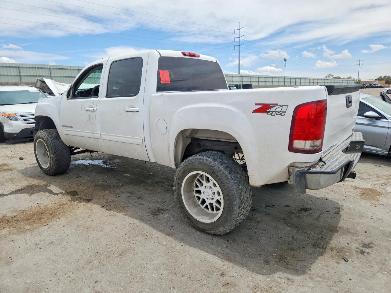 2009 Gmc Sierra K1500 Sle White vin: 3GTEK23M79G271852