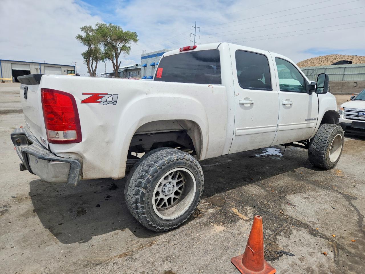 2009 Gmc Sierra K1500 Sle White vin: 3GTEK23M79G271852