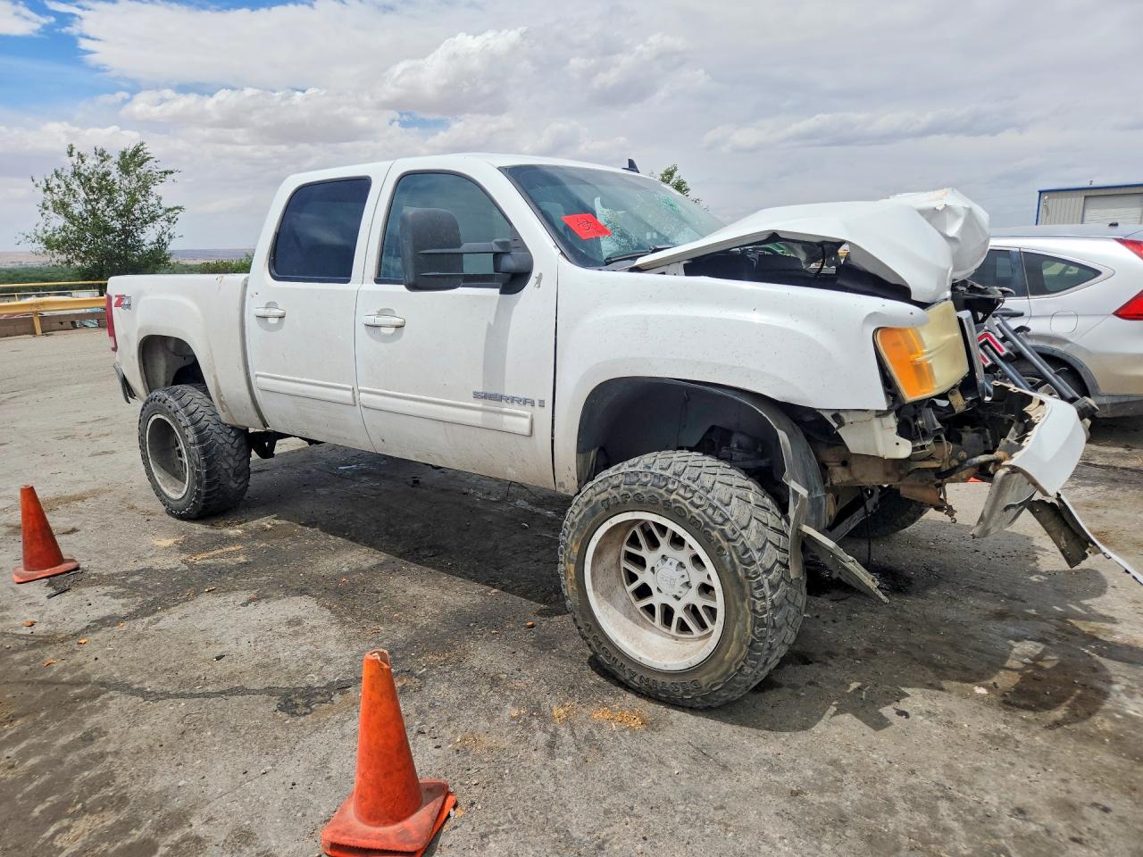 2009 Gmc Sierra K1500 Sle White vin: 3GTEK23M79G271852