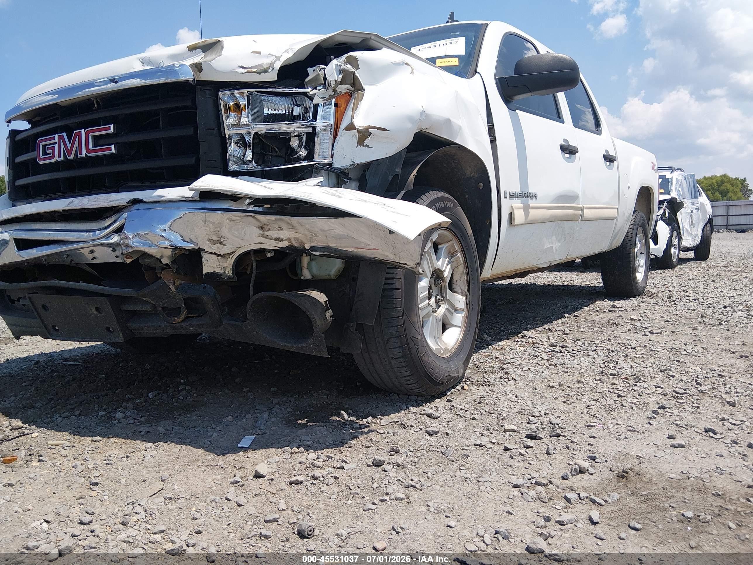 2009 Gmc Sierra 1500 Sle Белый vin: 3GTEK23M89G167631