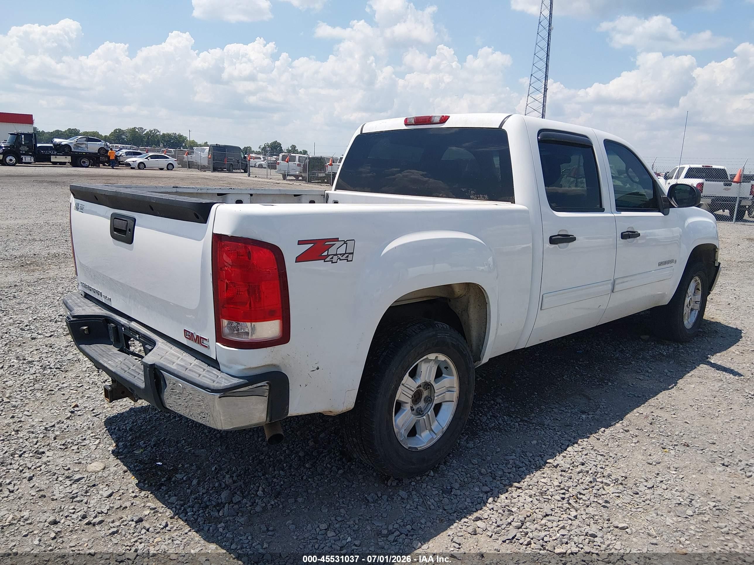 2009 Gmc Sierra 1500 Sle Белый vin: 3GTEK23M89G167631