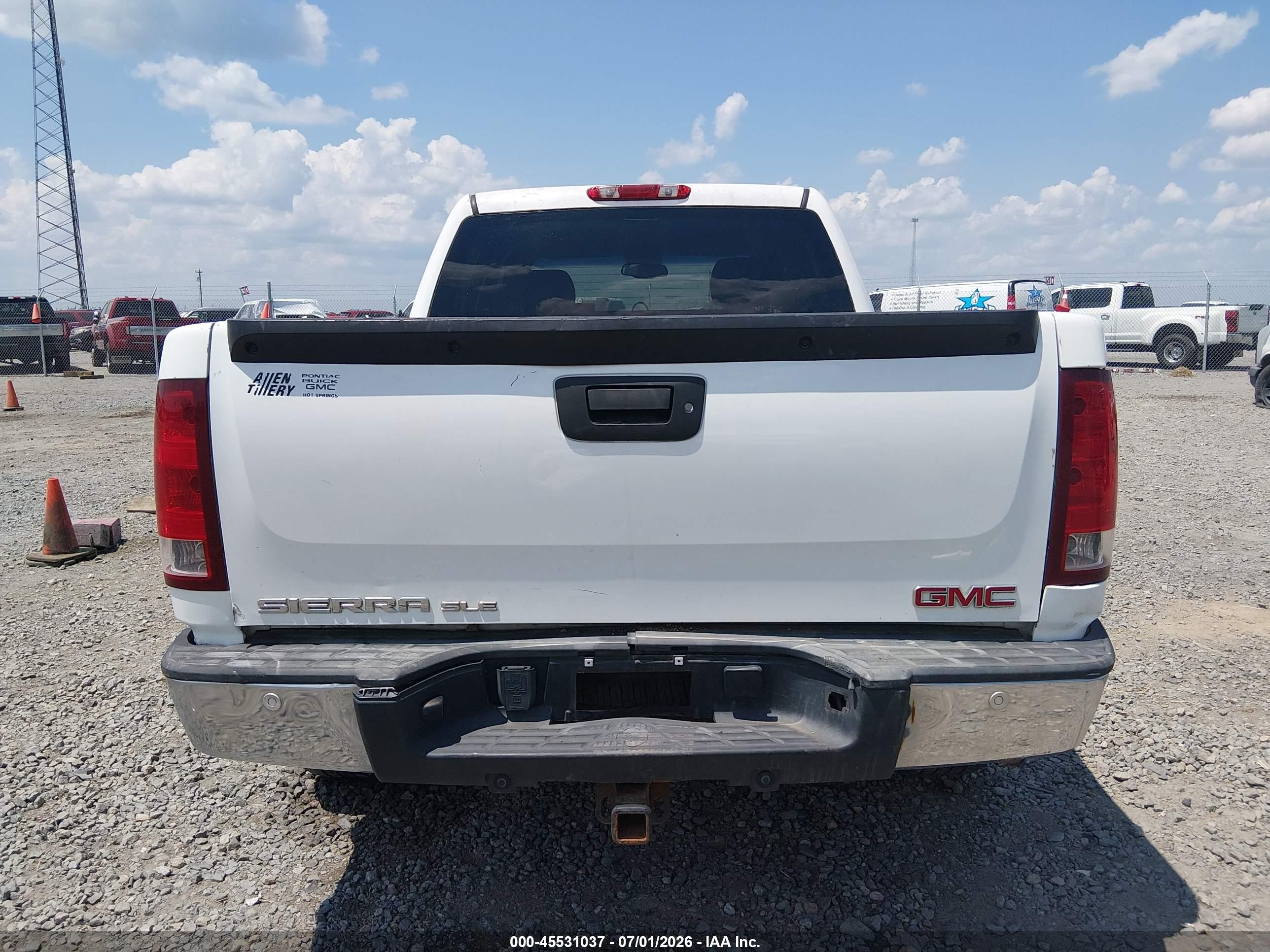 2009 Gmc Sierra 1500 Sle Белый vin: 3GTEK23M89G167631