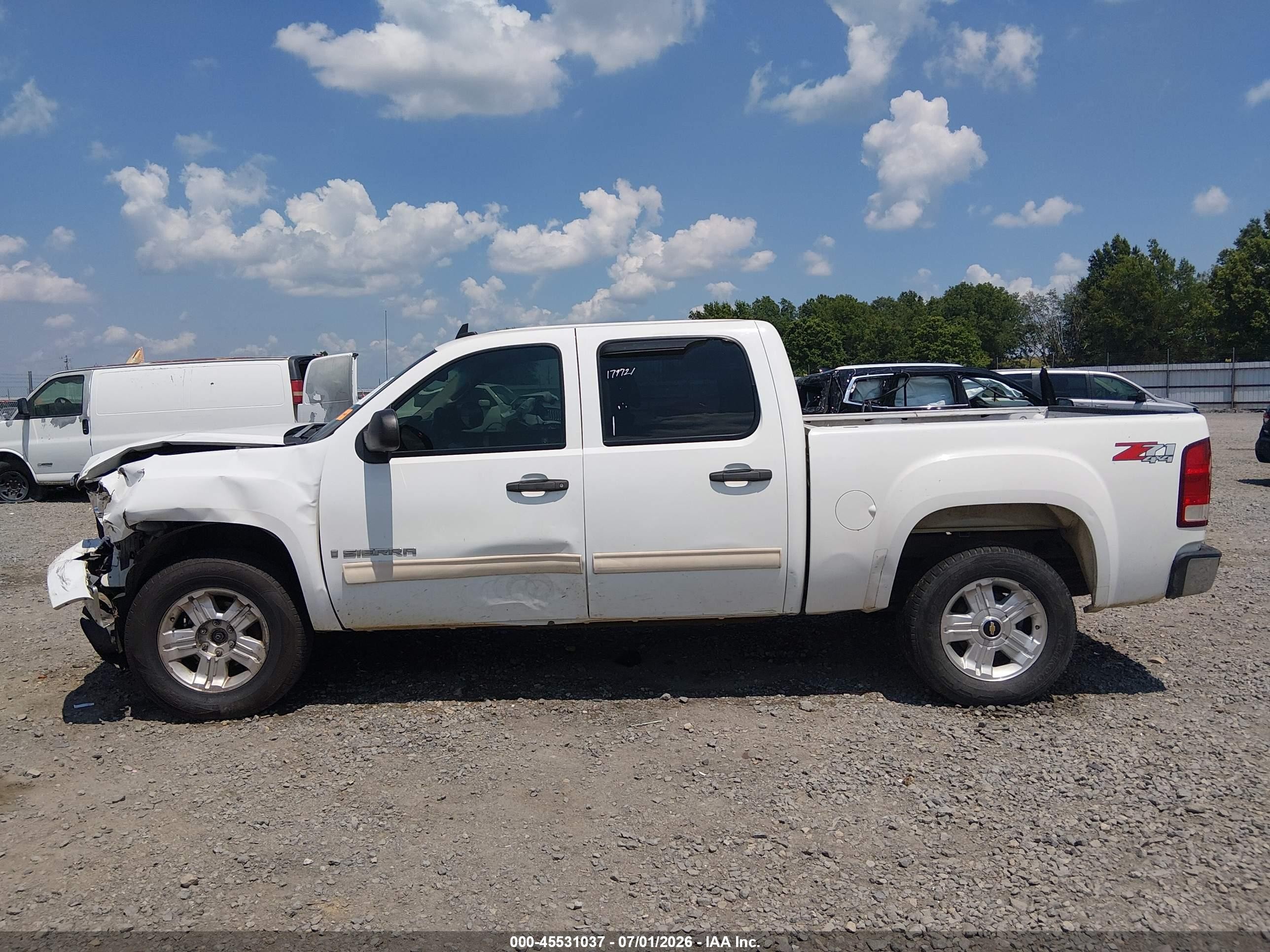 2009 Gmc Sierra 1500 Sle Белый vin: 3GTEK23M89G167631