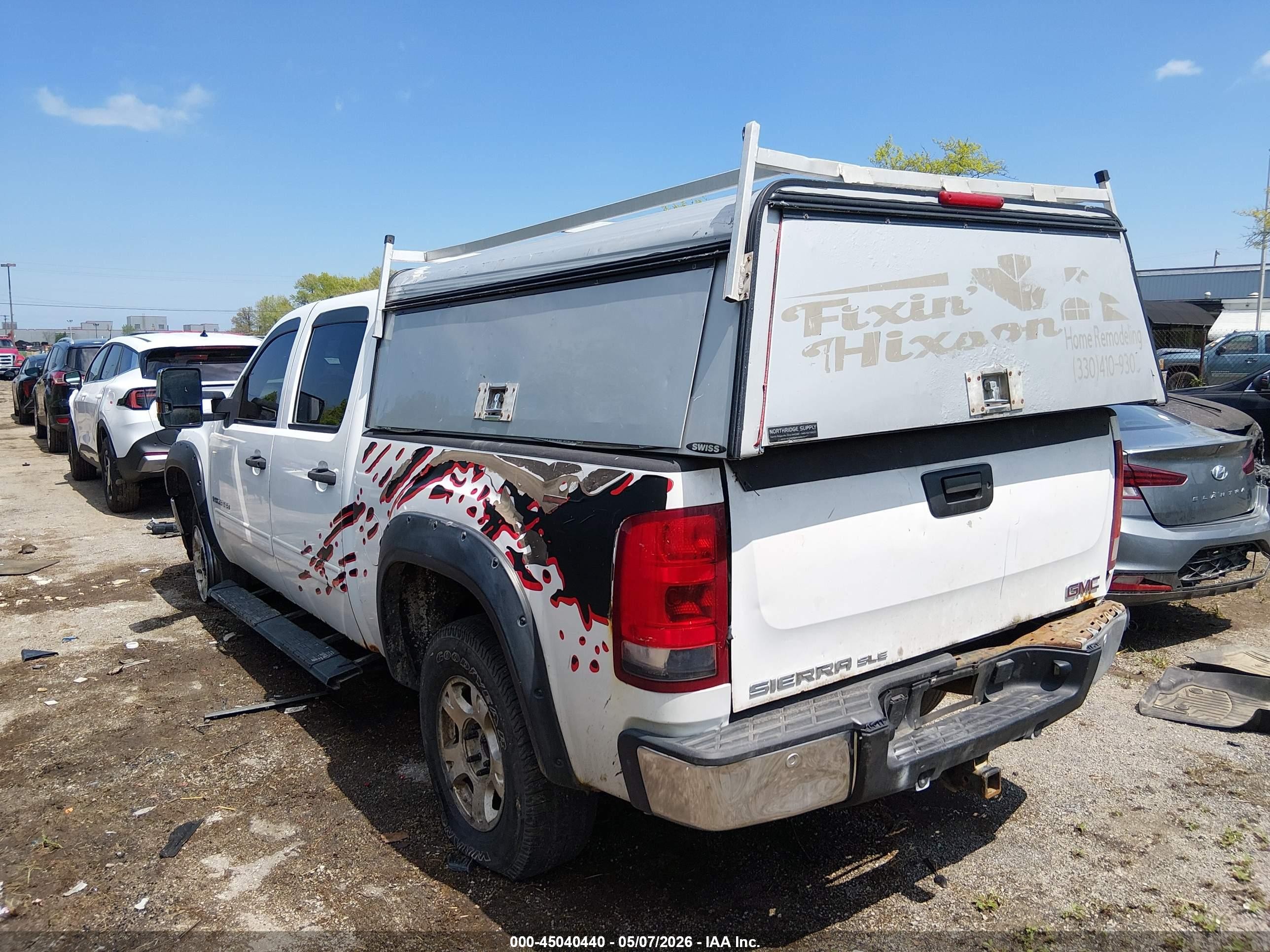 2009 Gmc Sierra 1500 Sle White vin: 3GTEK23M99G222121