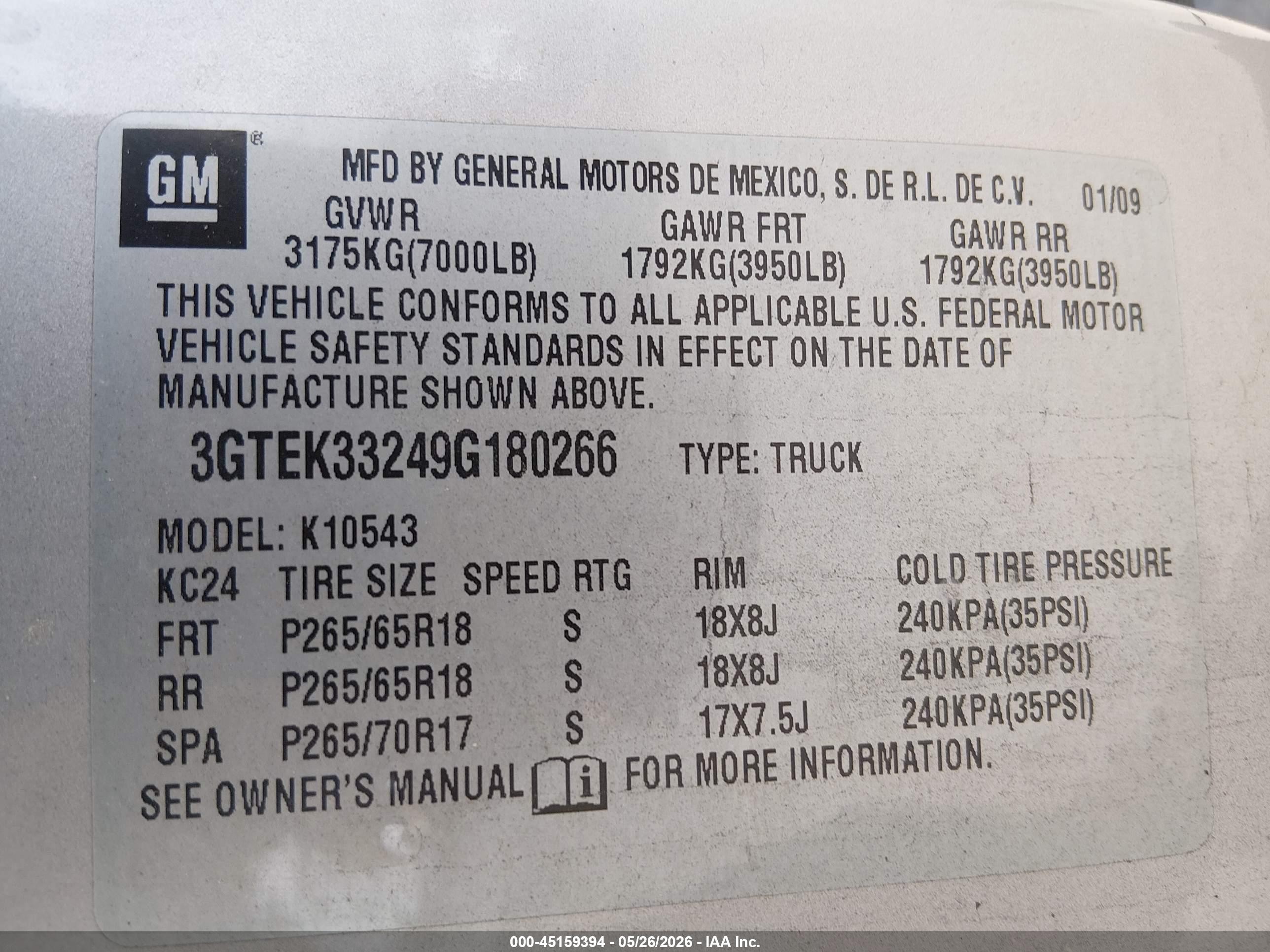 2009 Gmc Sierra 1500 Slt Silver vin: 3GTEK33249G180266