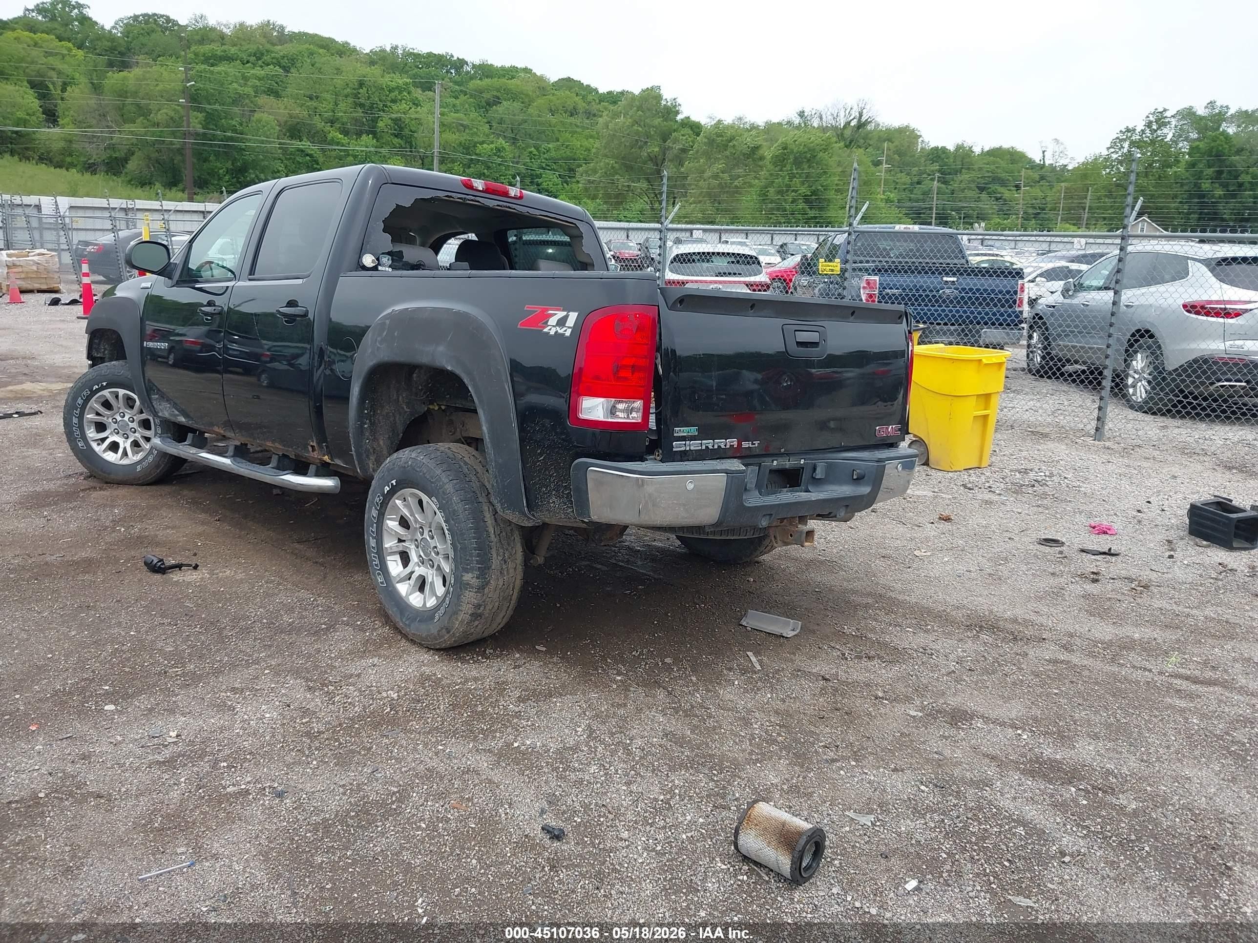 2009 Gmc Sierra 1500 Slt Black vin: 3GTEK33319G239637