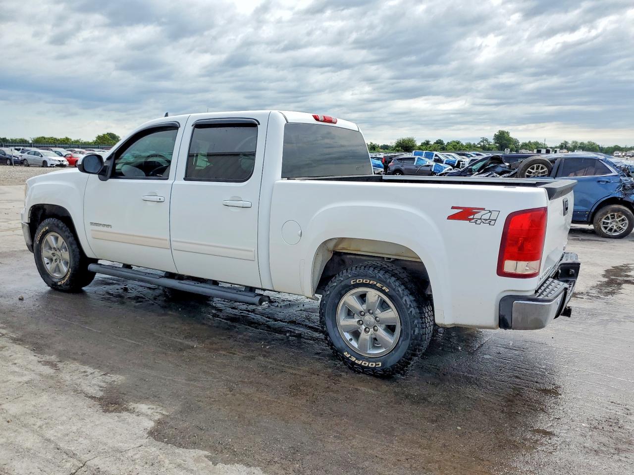 2009 Gmc Sierra K1500 Slt White vin: 3GTEK33M39G287701