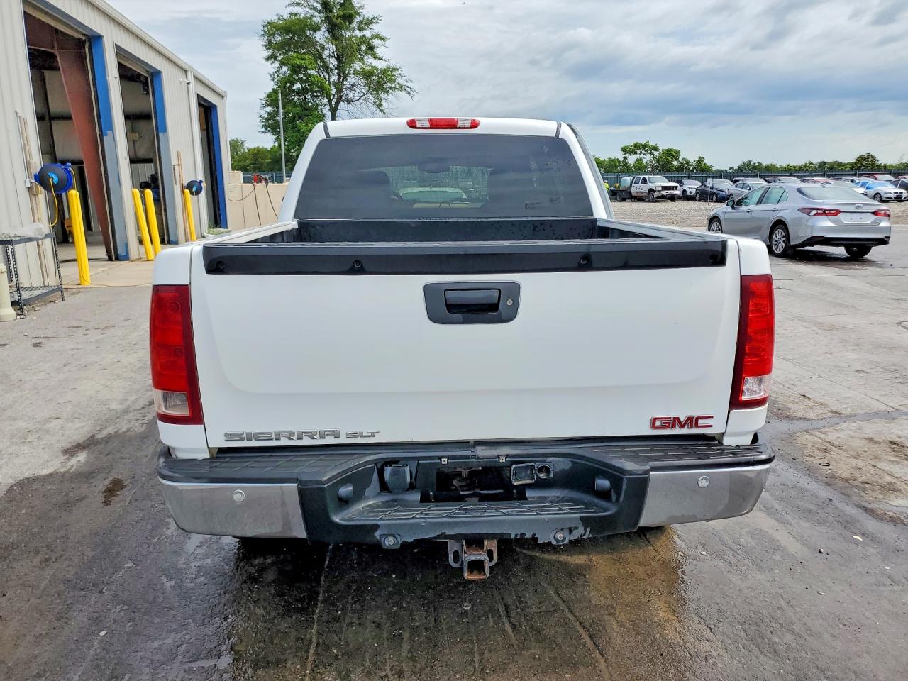 2009 Gmc Sierra K1500 Slt White vin: 3GTEK33M39G287701