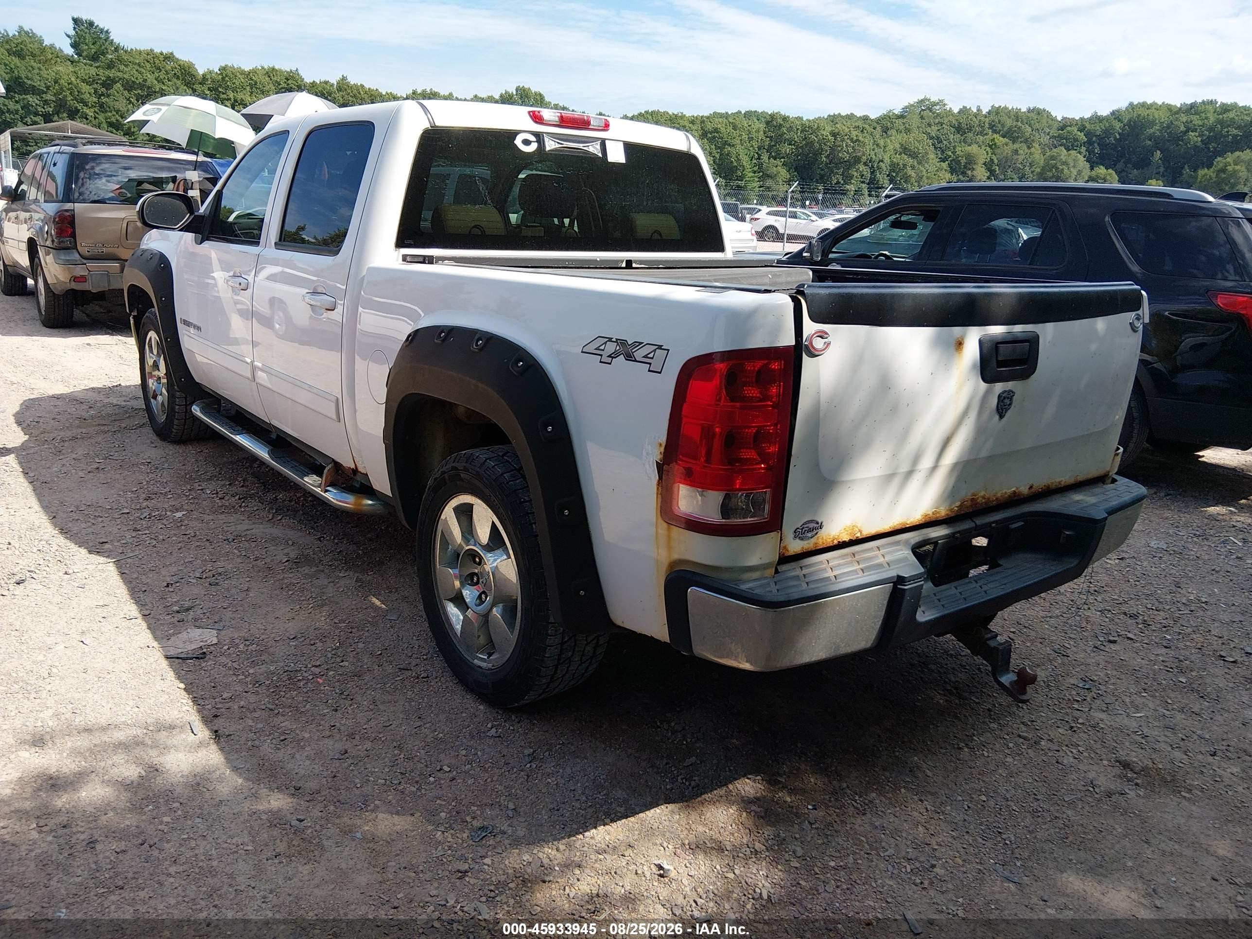 2009 Gmc Sierra 1500 Slt White vin: 3GTEK33M49G244212