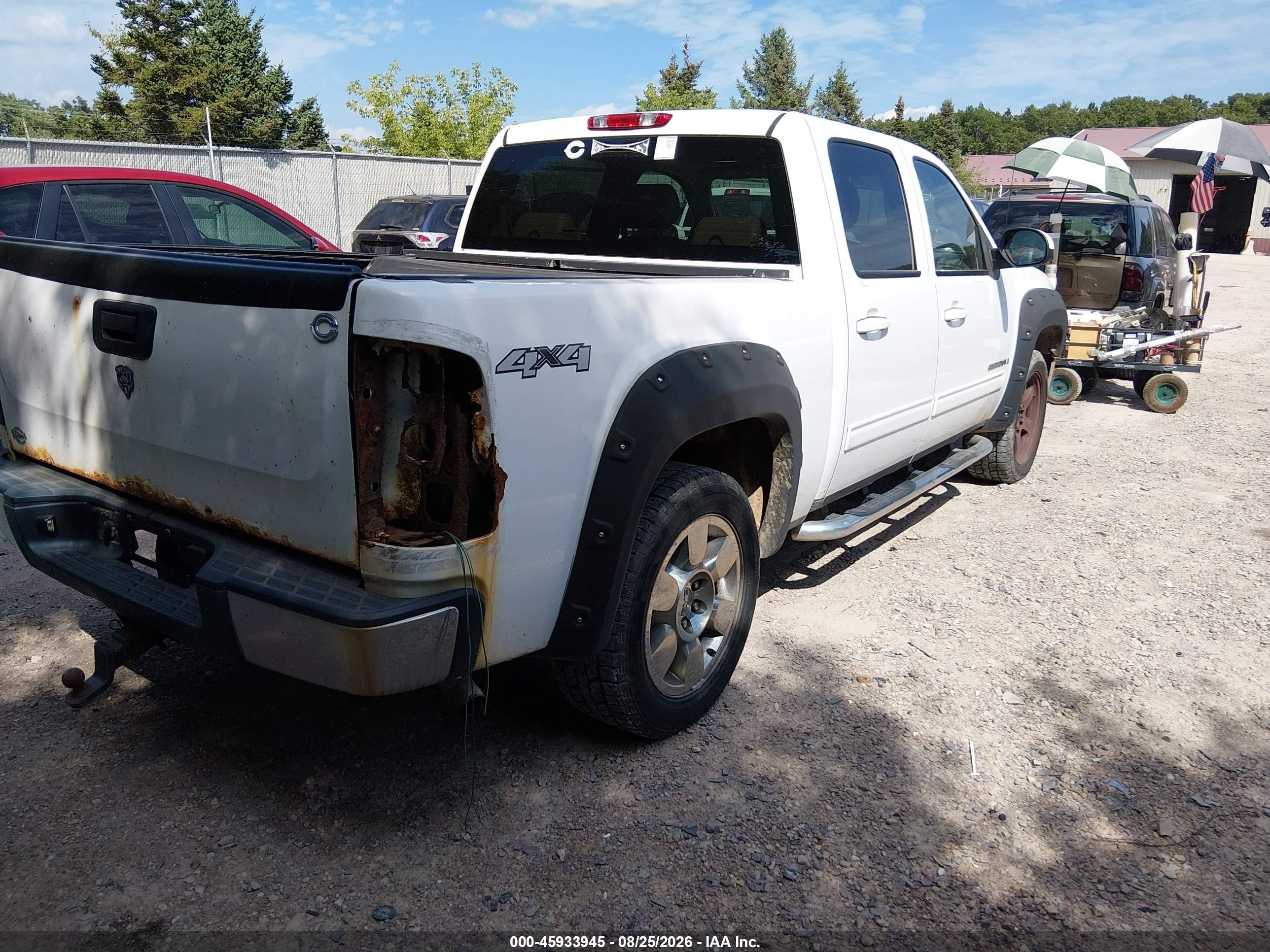 2009 Gmc Sierra 1500 Slt White vin: 3GTEK33M49G244212