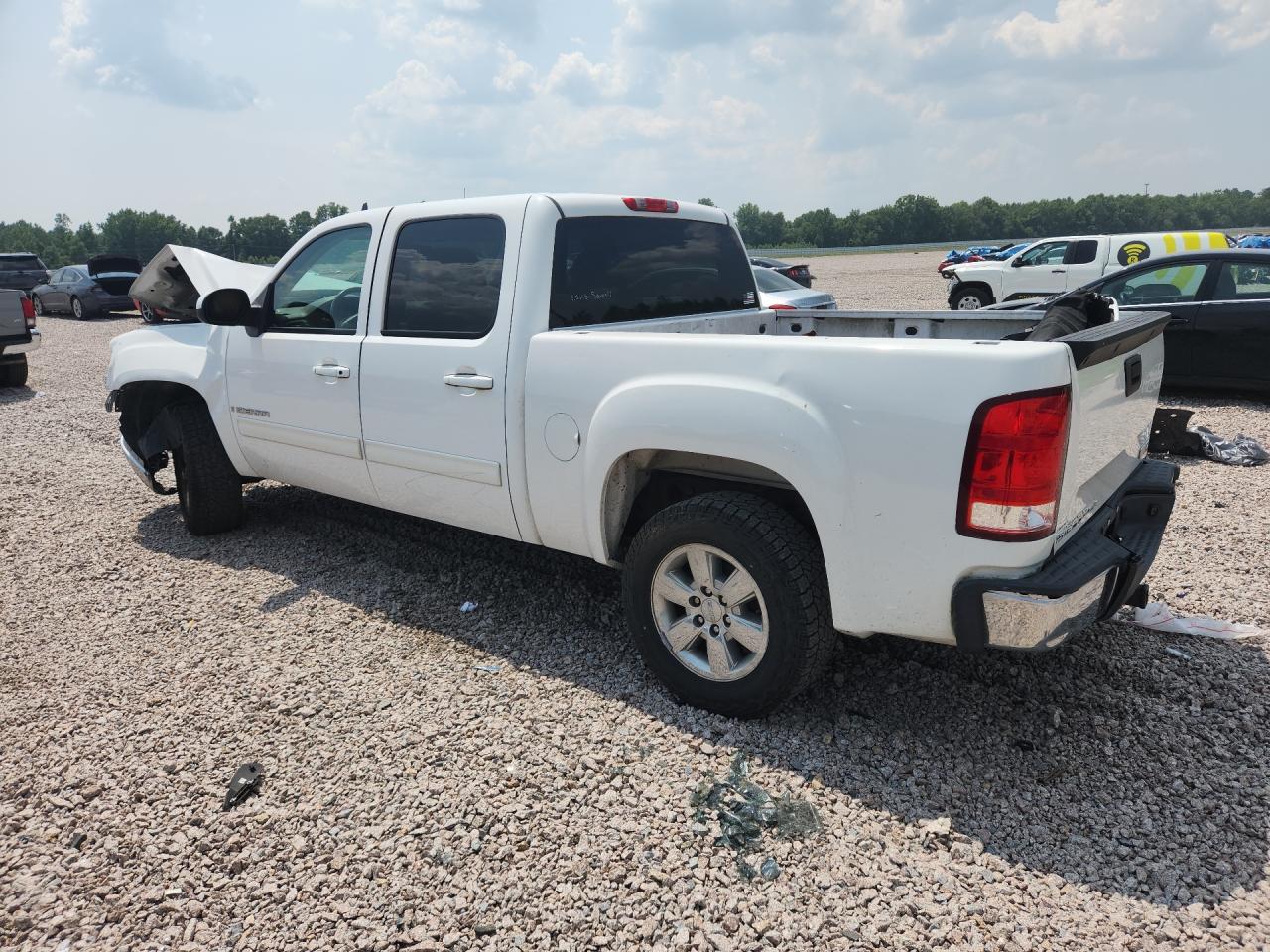 2009 Gmc Sierra K1500 Slt White vin: 3GTEK33M89G118824