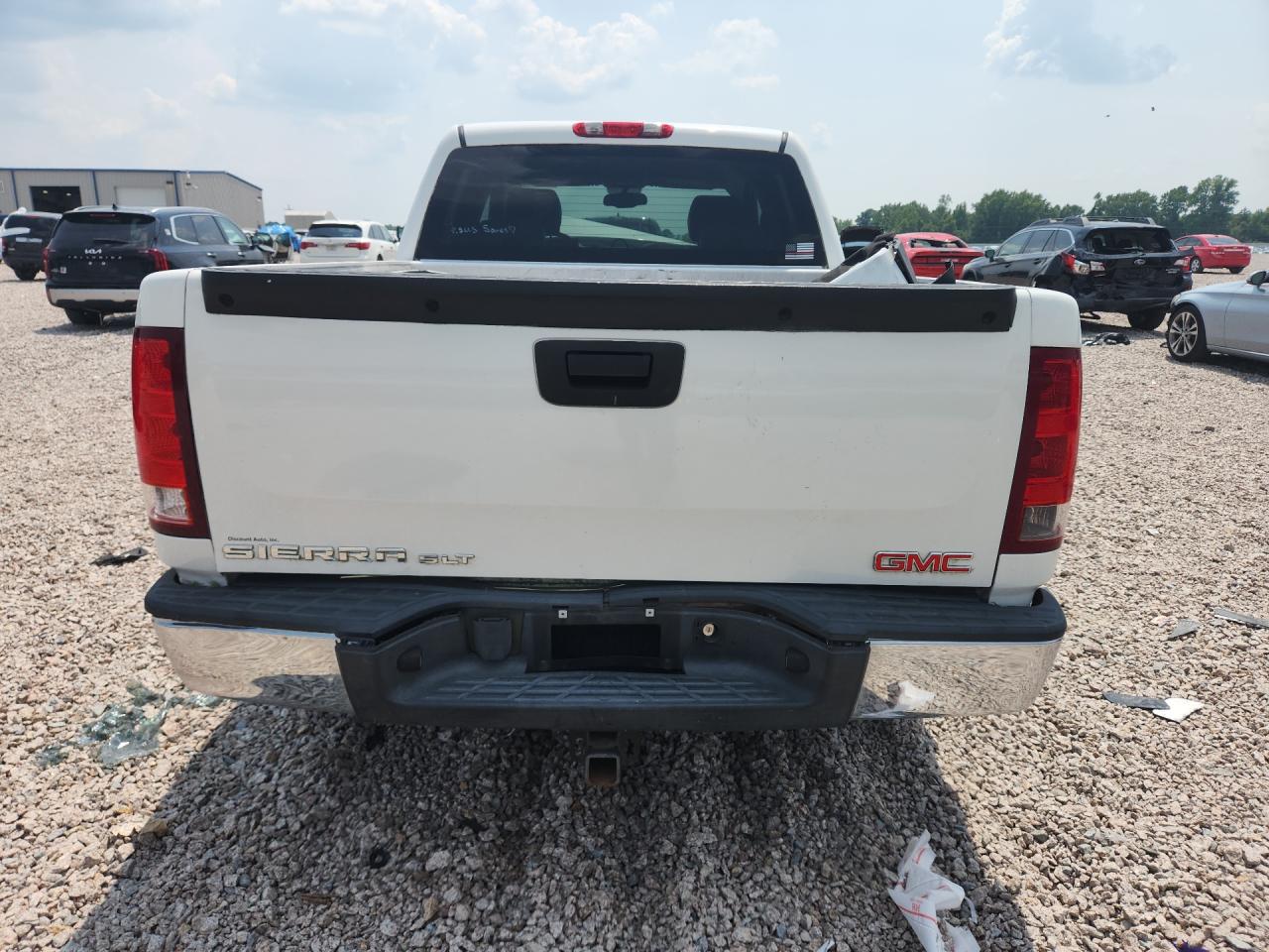 2009 Gmc Sierra K1500 Slt White vin: 3GTEK33M89G118824