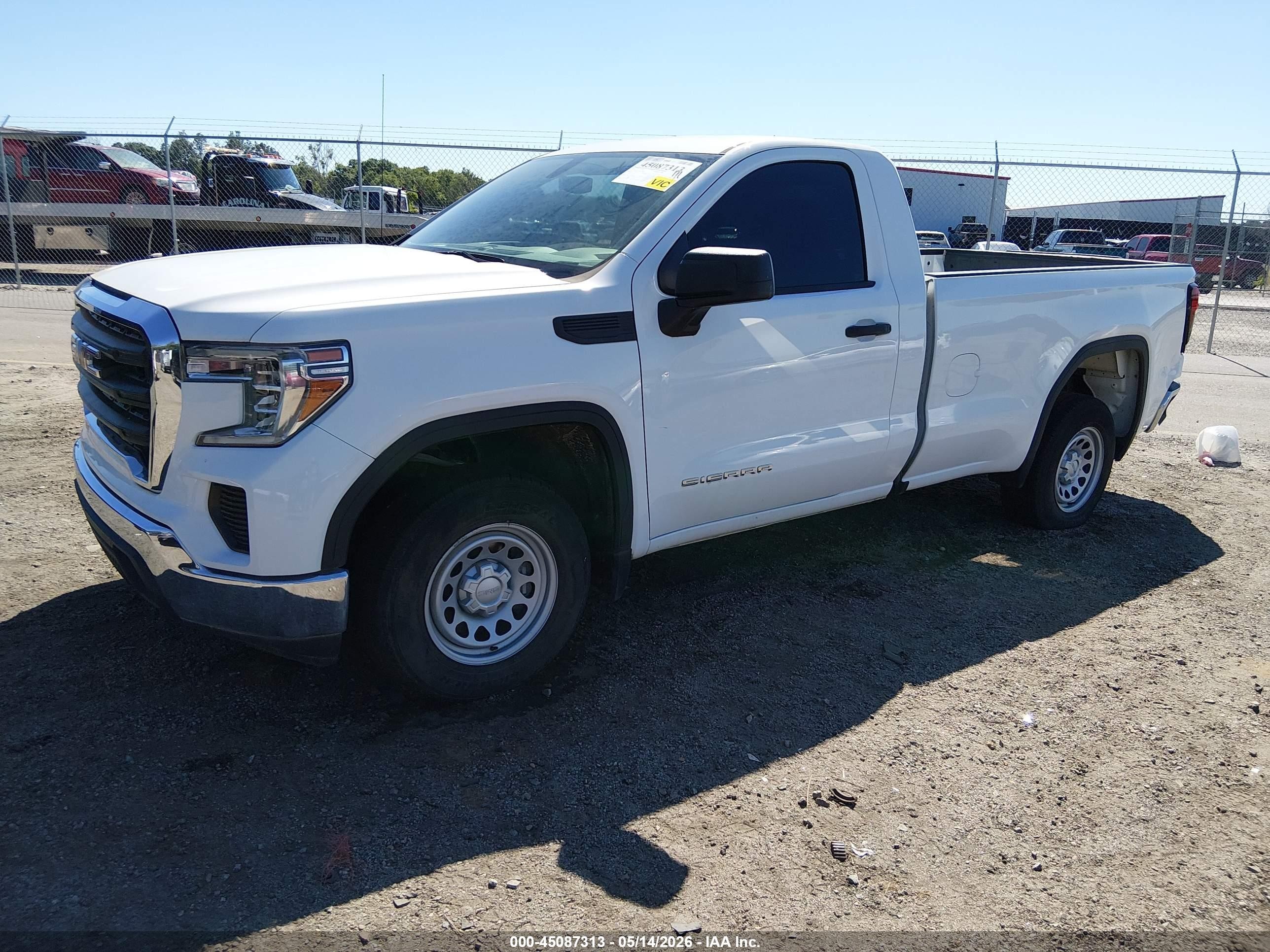 2021 Gmc Sierra 1500 2wd  Long Box White vin: 3GTN8AEF9MG124870