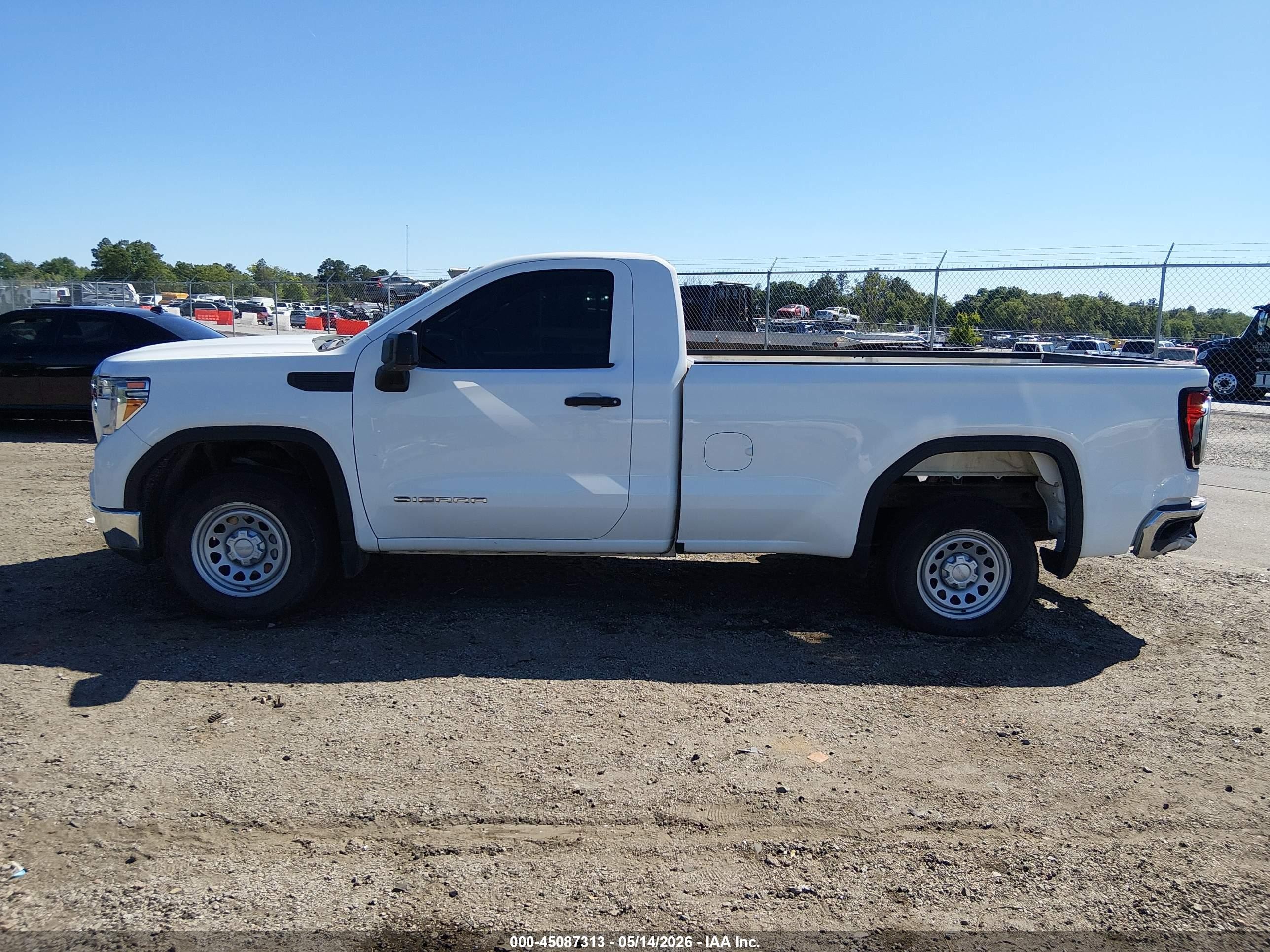 2021 Gmc Sierra 1500 2wd  Long Box White vin: 3GTN8AEF9MG124870