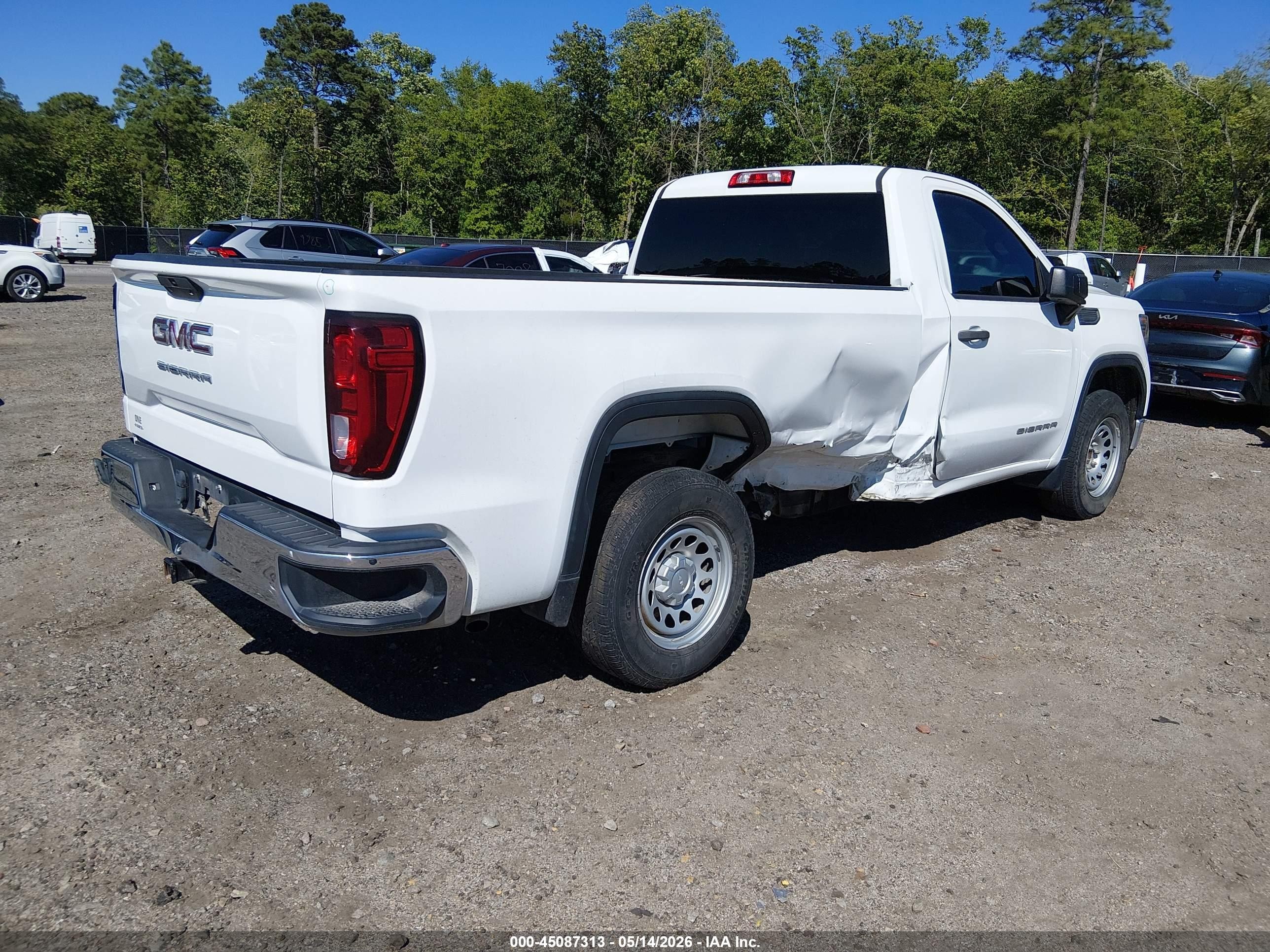 2021 Gmc Sierra 1500 2wd  Long Box White vin: 3GTN8AEF9MG124870