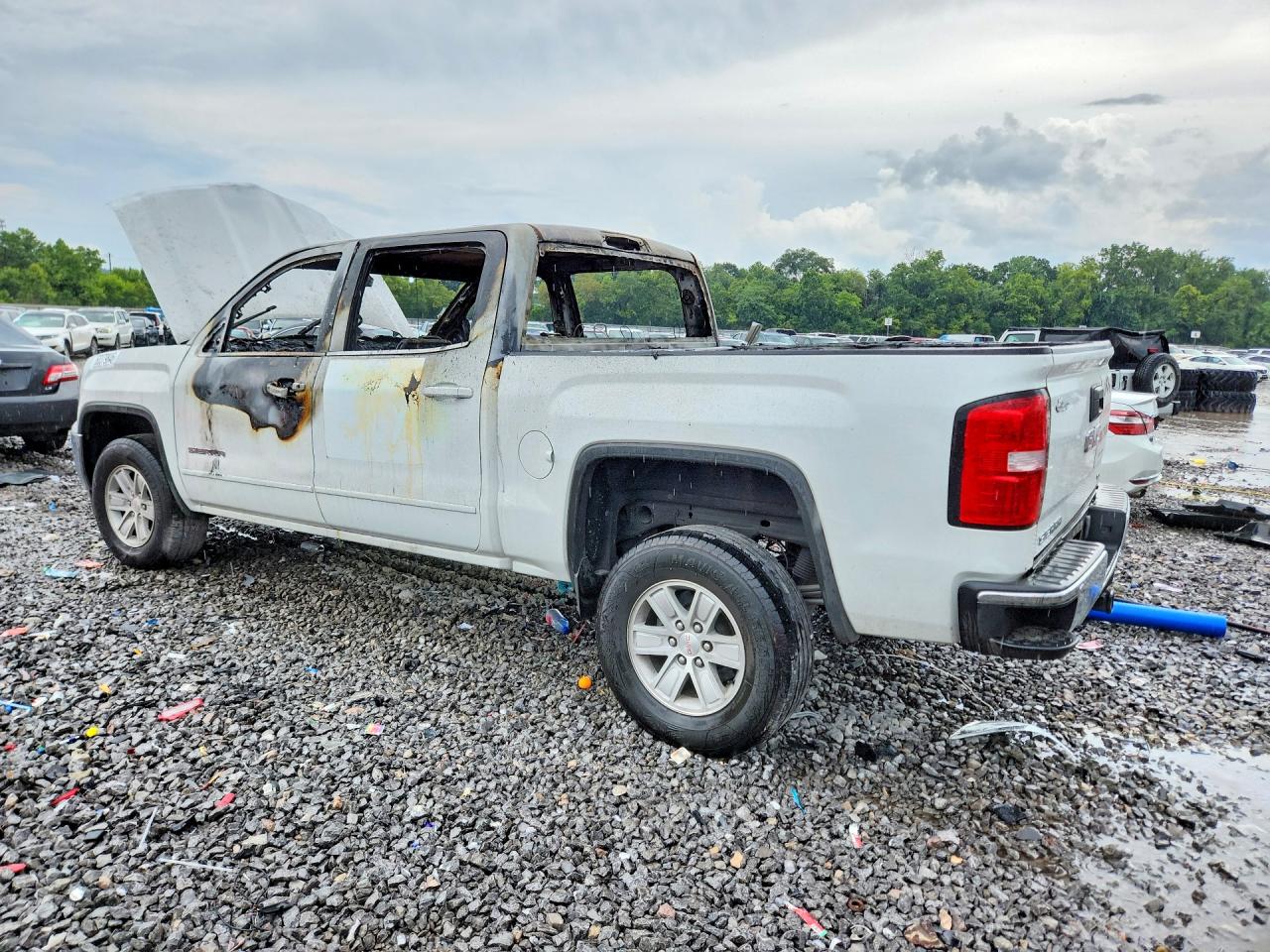 2018 Gmc Sierra C1500 Sle Белый vin: 3GTP1MEC2JG148444