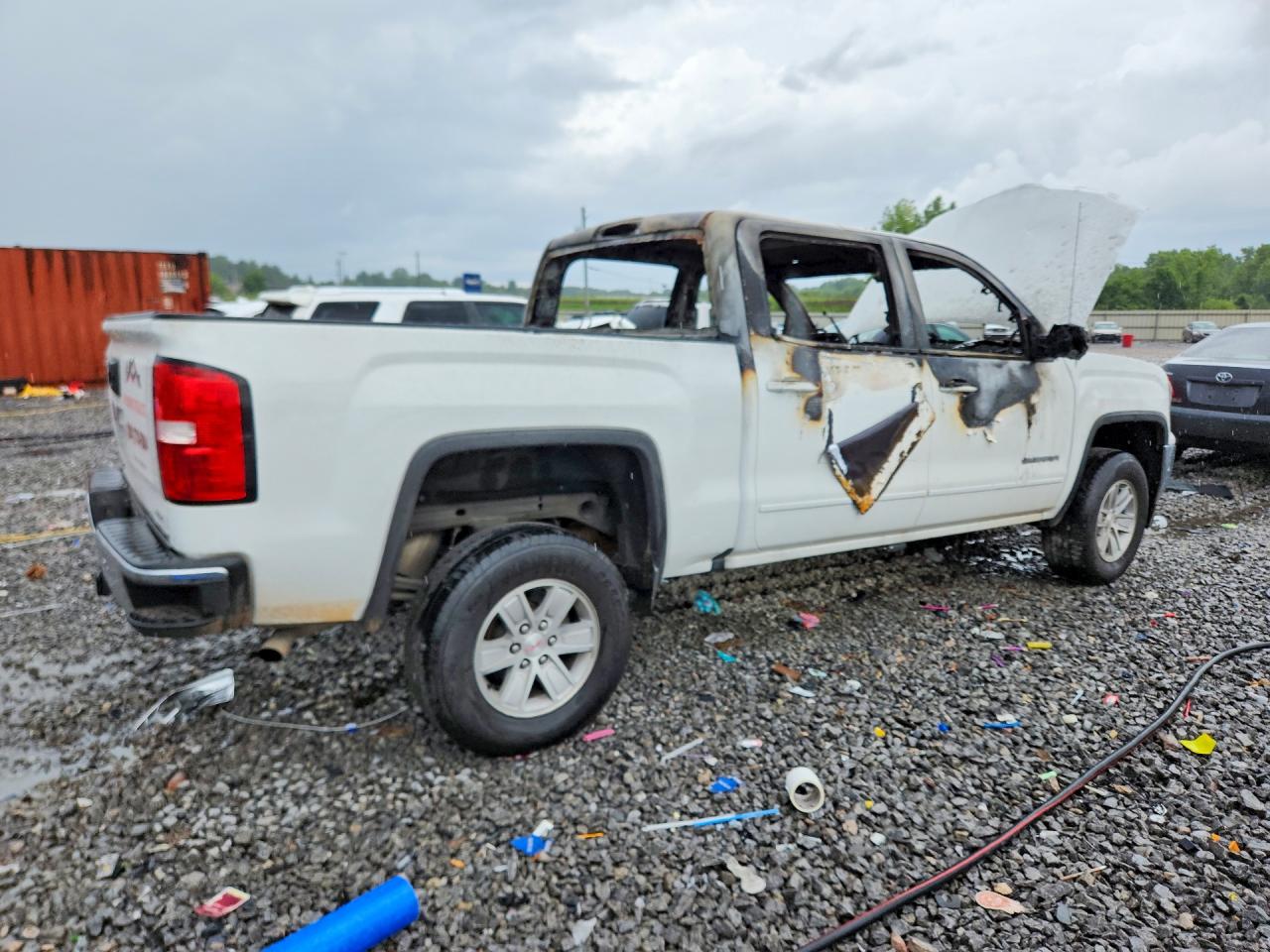 2018 Gmc Sierra C1500 Sle Белый vin: 3GTP1MEC2JG148444