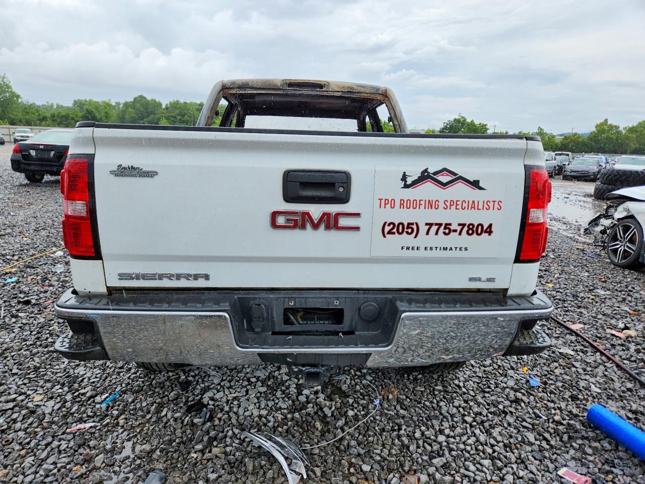 2018 Gmc Sierra C1500 Sle Белый vin: 3GTP1MEC2JG148444