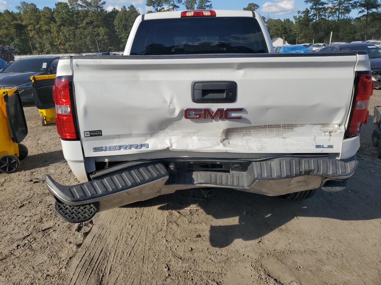 2018 Gmc Sierra C1500 Sle White vin: 3GTP1MEC9JG195373